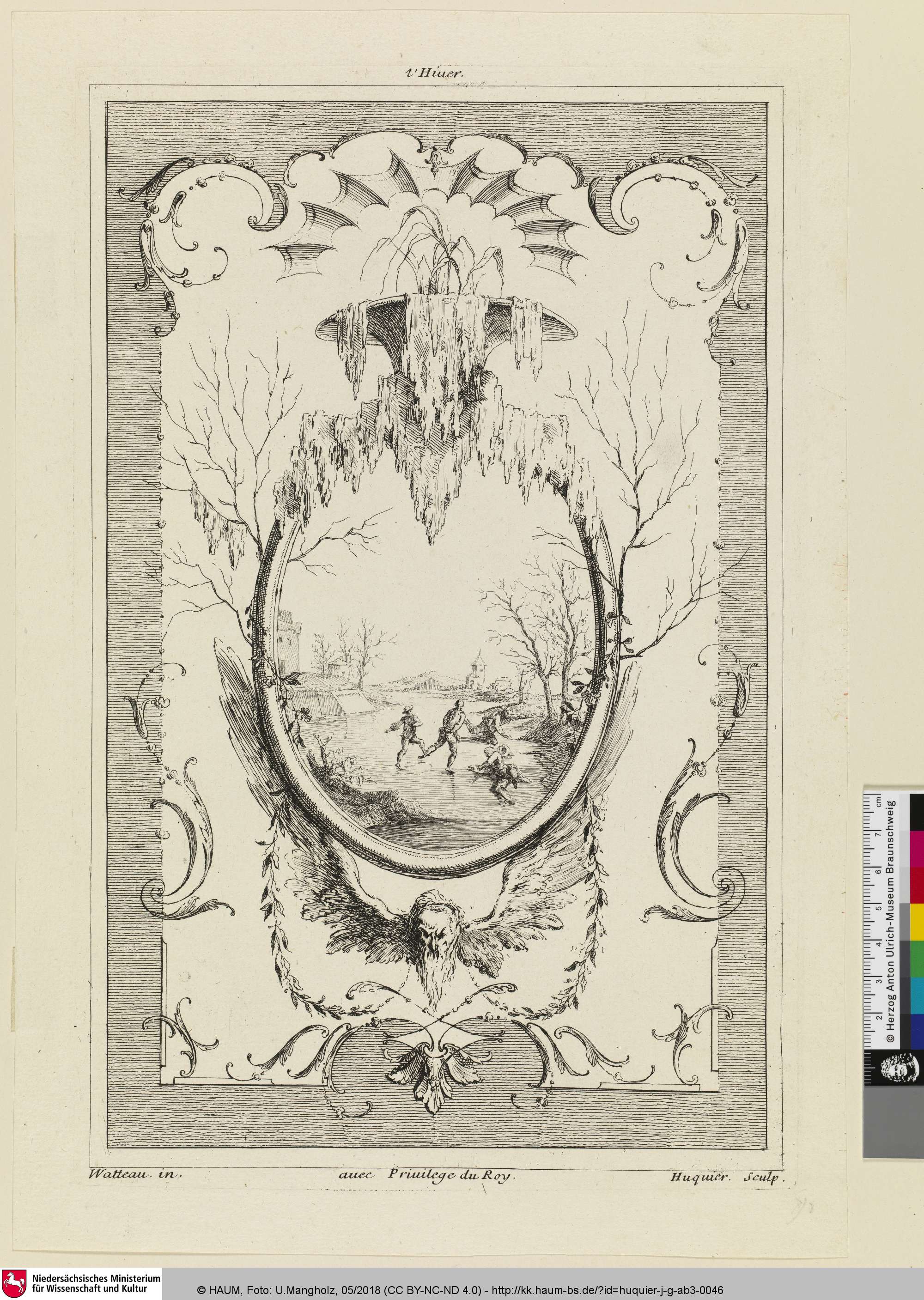 l'Hiuer; [der Winter], Antoine Watteau, 1745–1805
