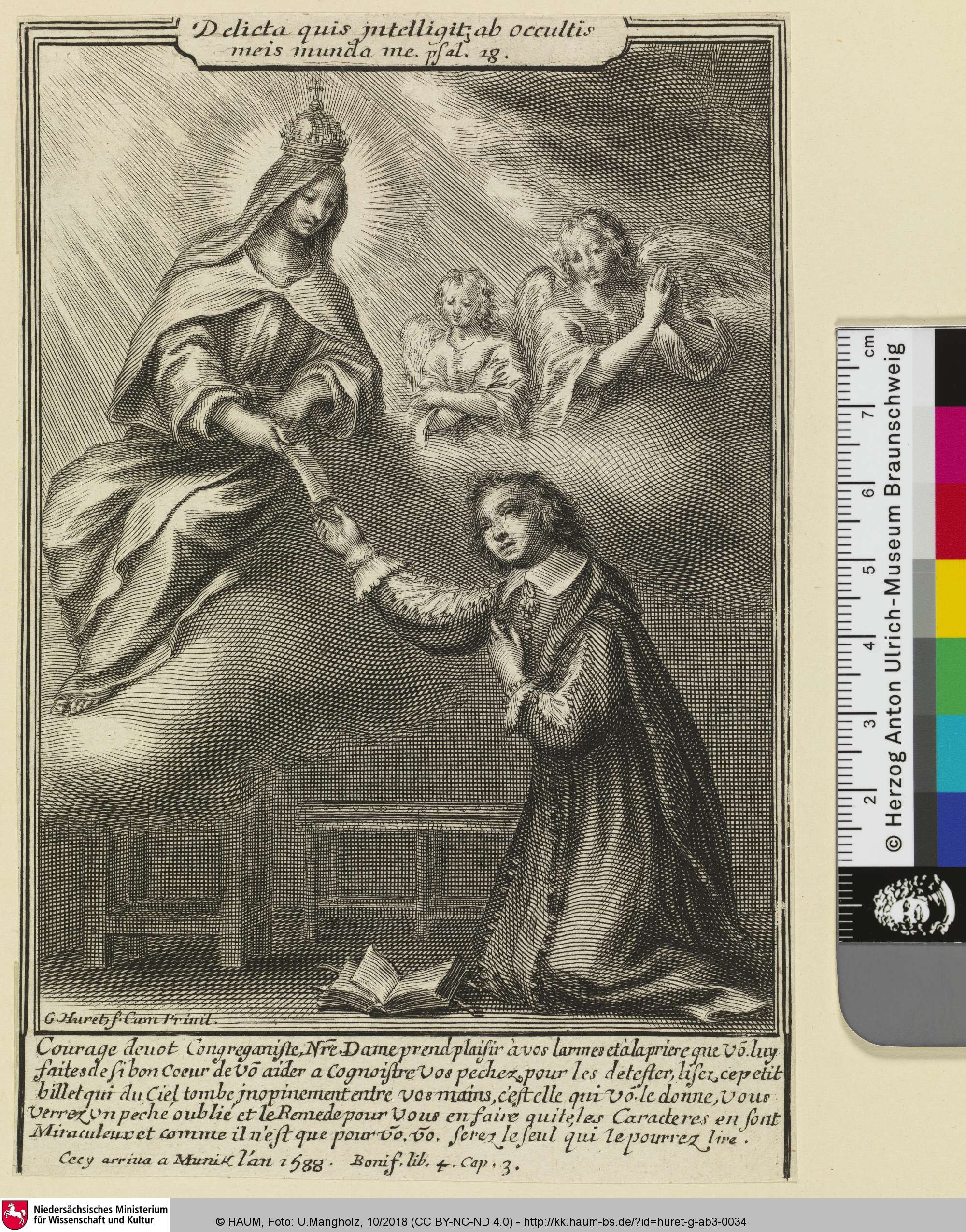 Delicta quis intelligit..., Grégoire Huret, 1653