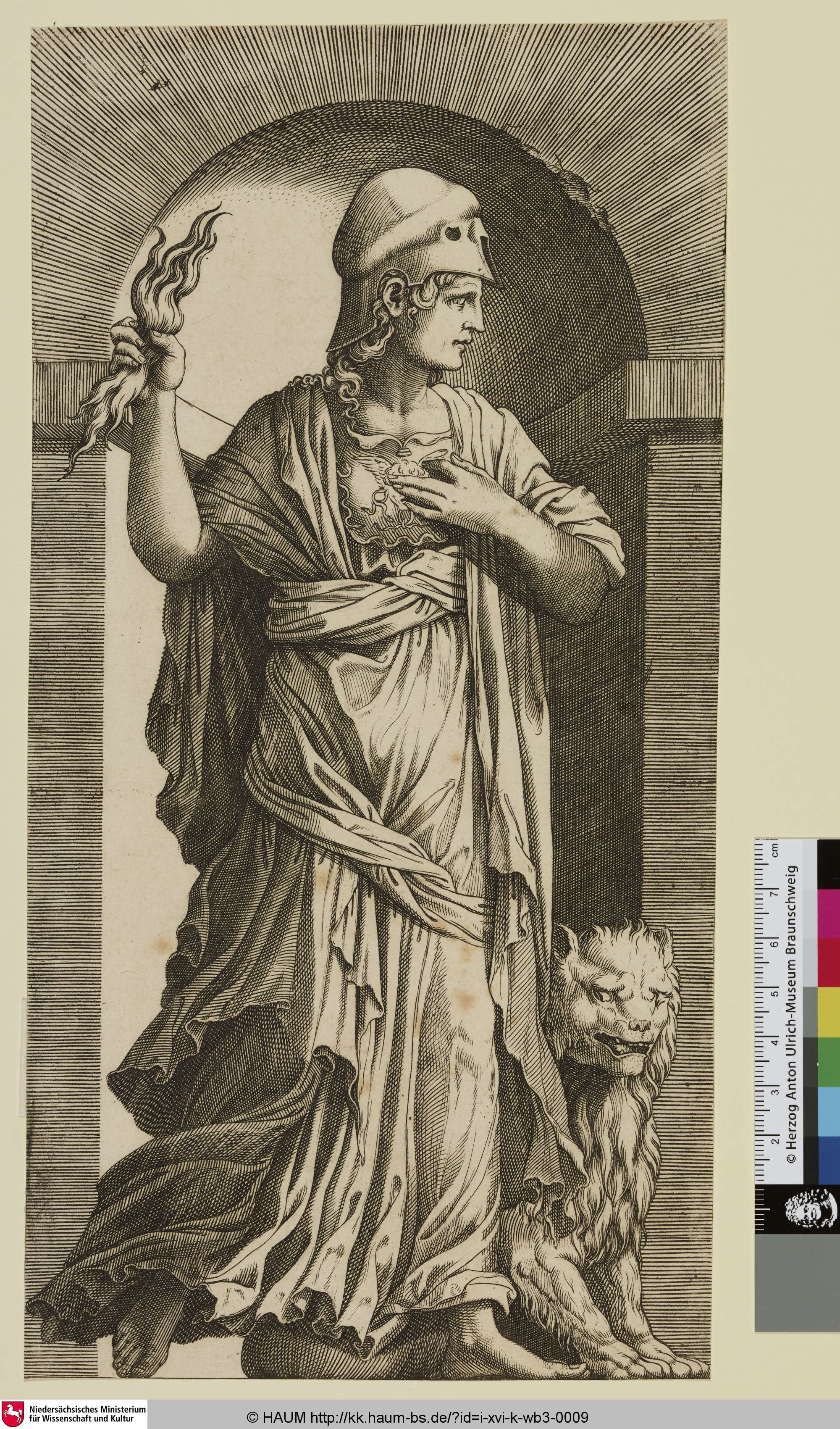 Pallas Athene in einer Nische, 1550–1620