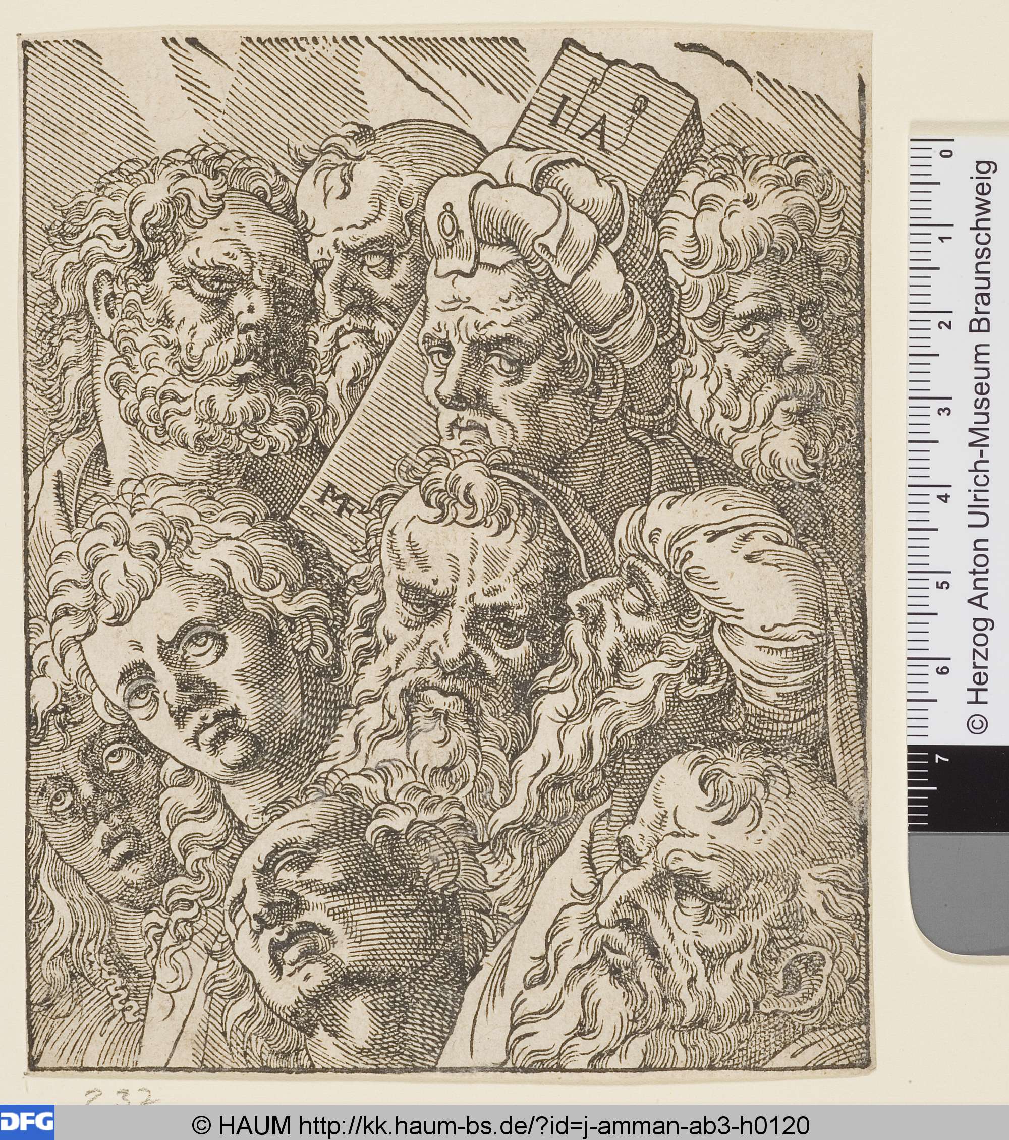 Zehn Männerköpfe, Jost Amman, 1578