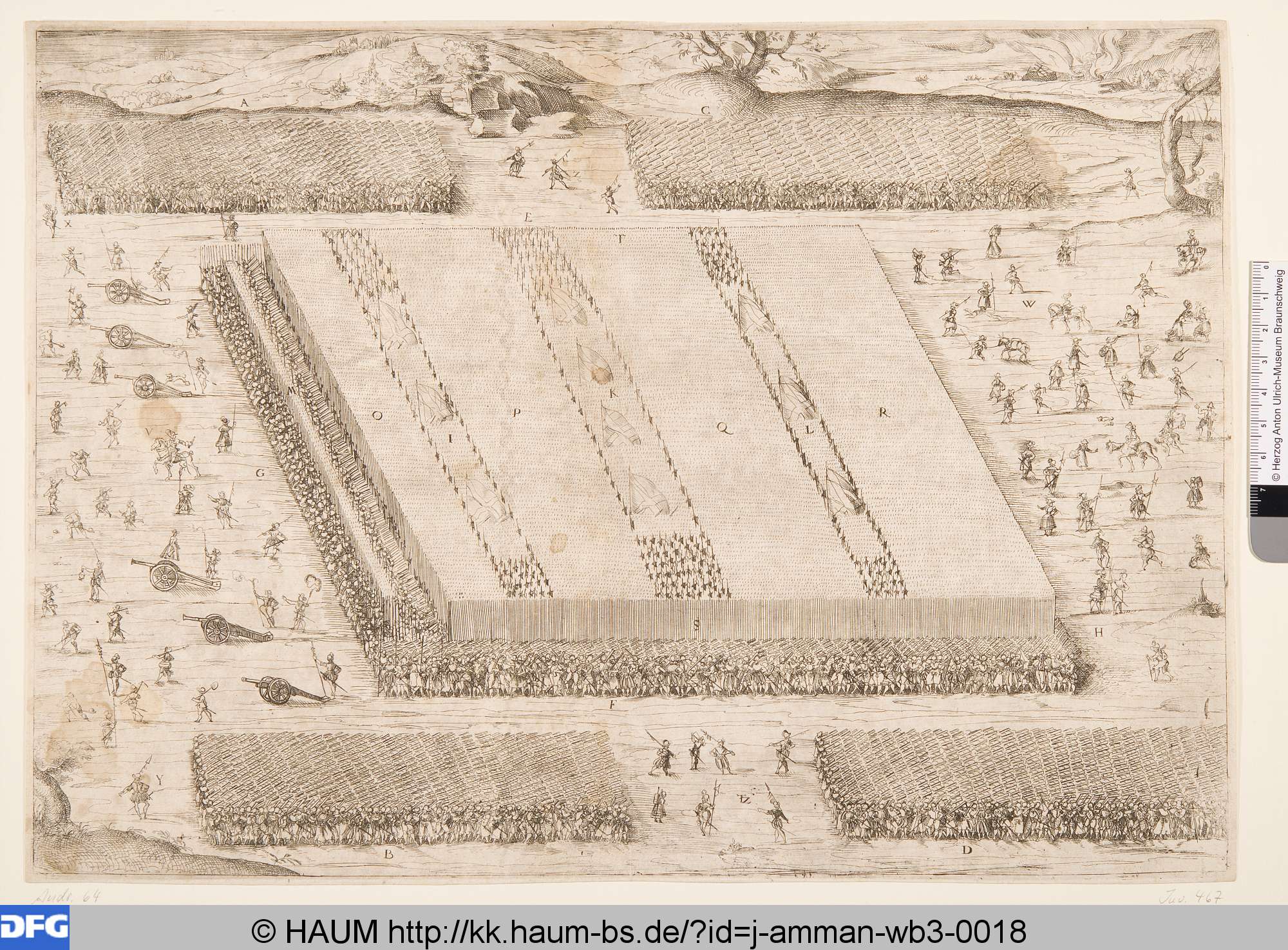 Das Fußvolk in Schlachtordnung, Jost Amman, 1560–1573