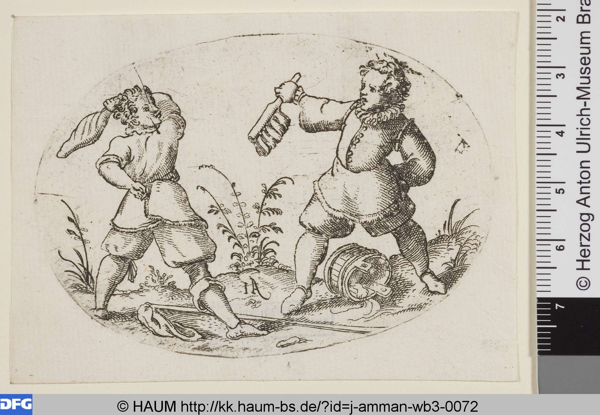 Bäcker und Konditor im Duell, Jost Amman, 1588