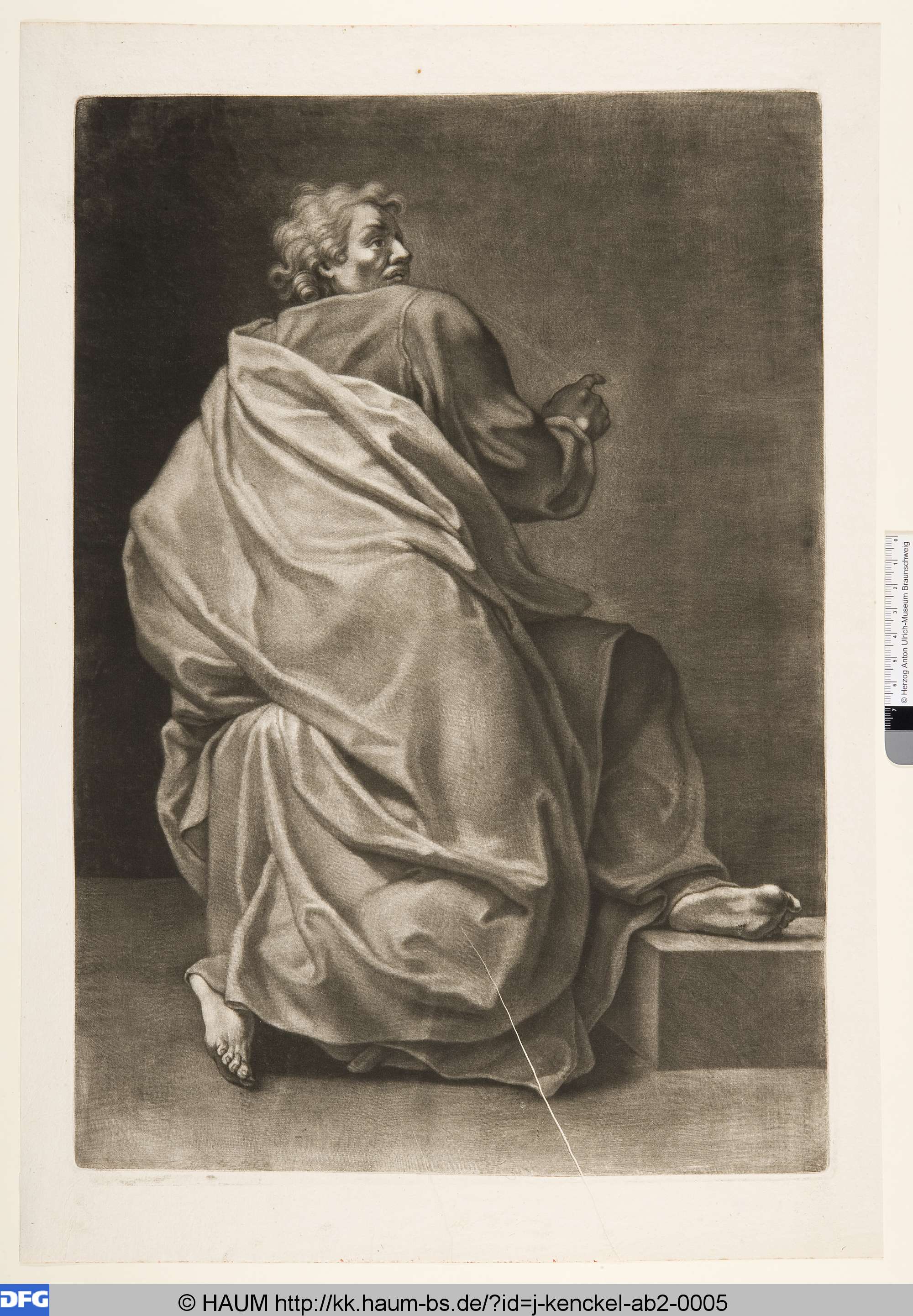 Figurenstudie, Johann Kenckel, 1708–1722
