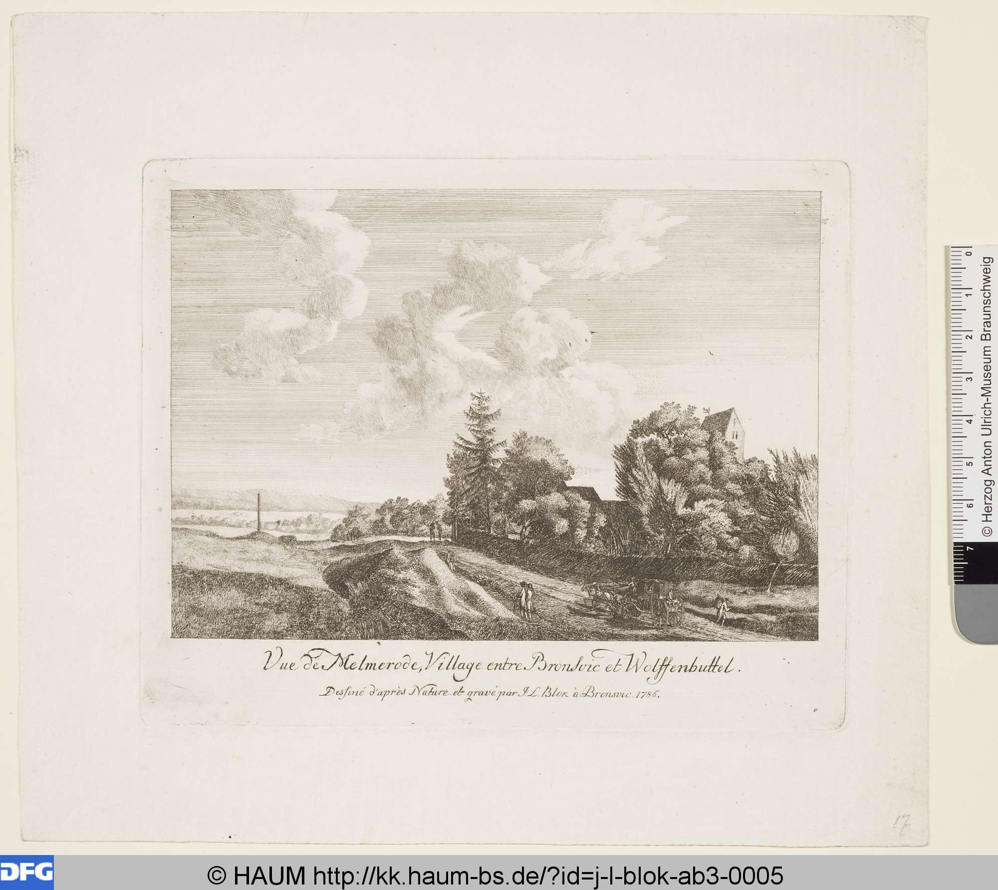Braunschweig, Melverode, Johann Ludwig Blok, 1786