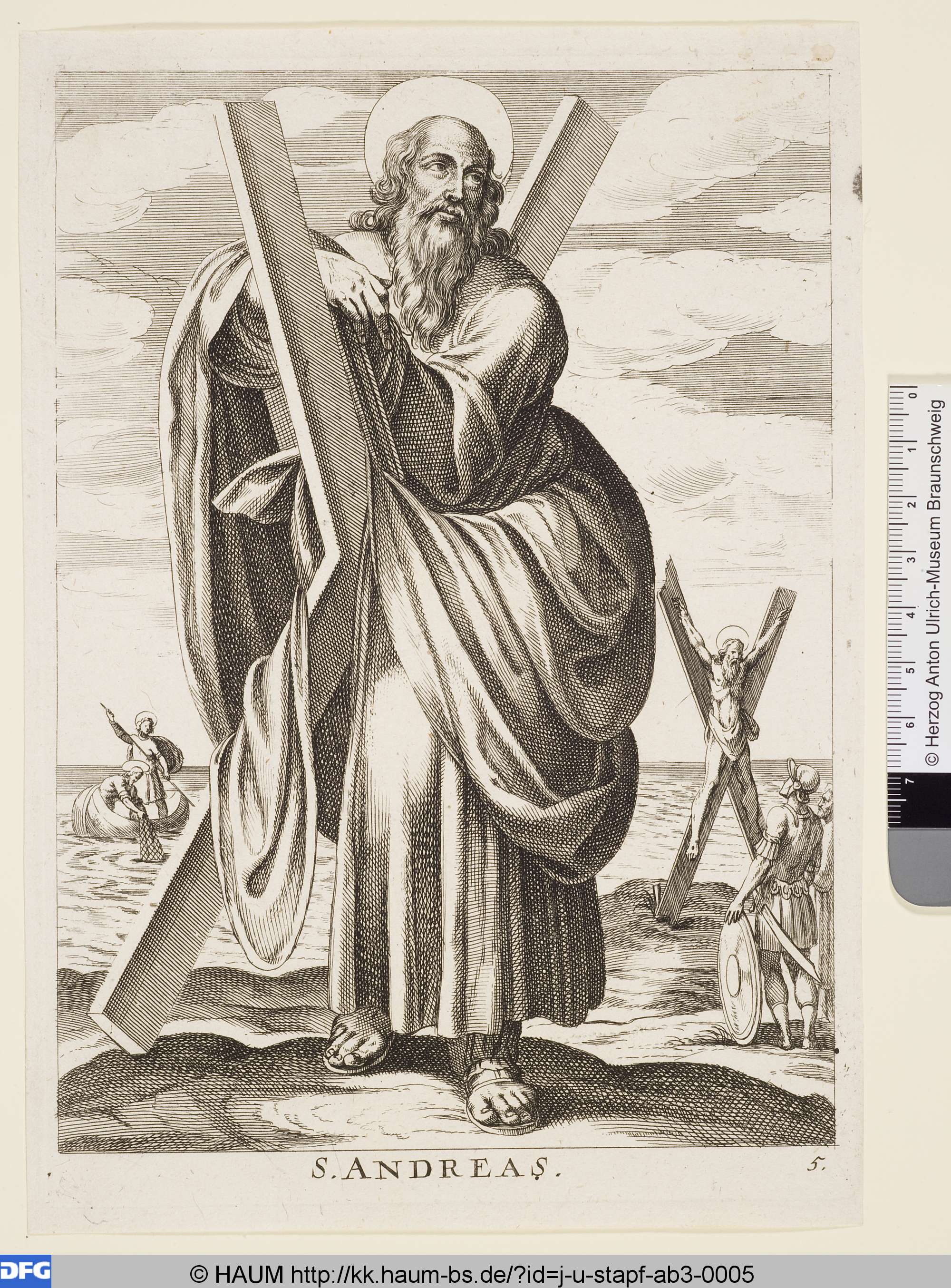 S. Andreas, Antonio Tempesta, 1642–1706