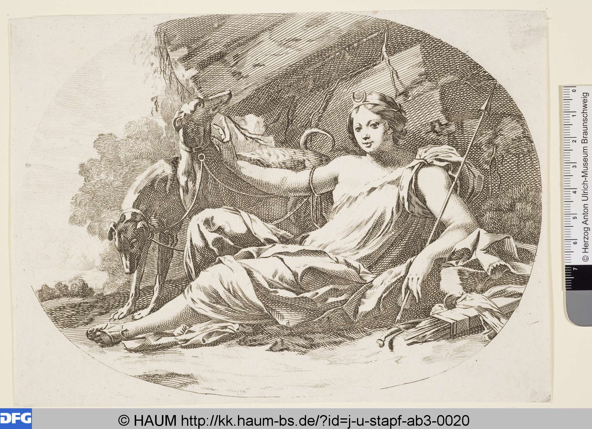 Diana rastend, Michel Dorigny, 1642–1706
