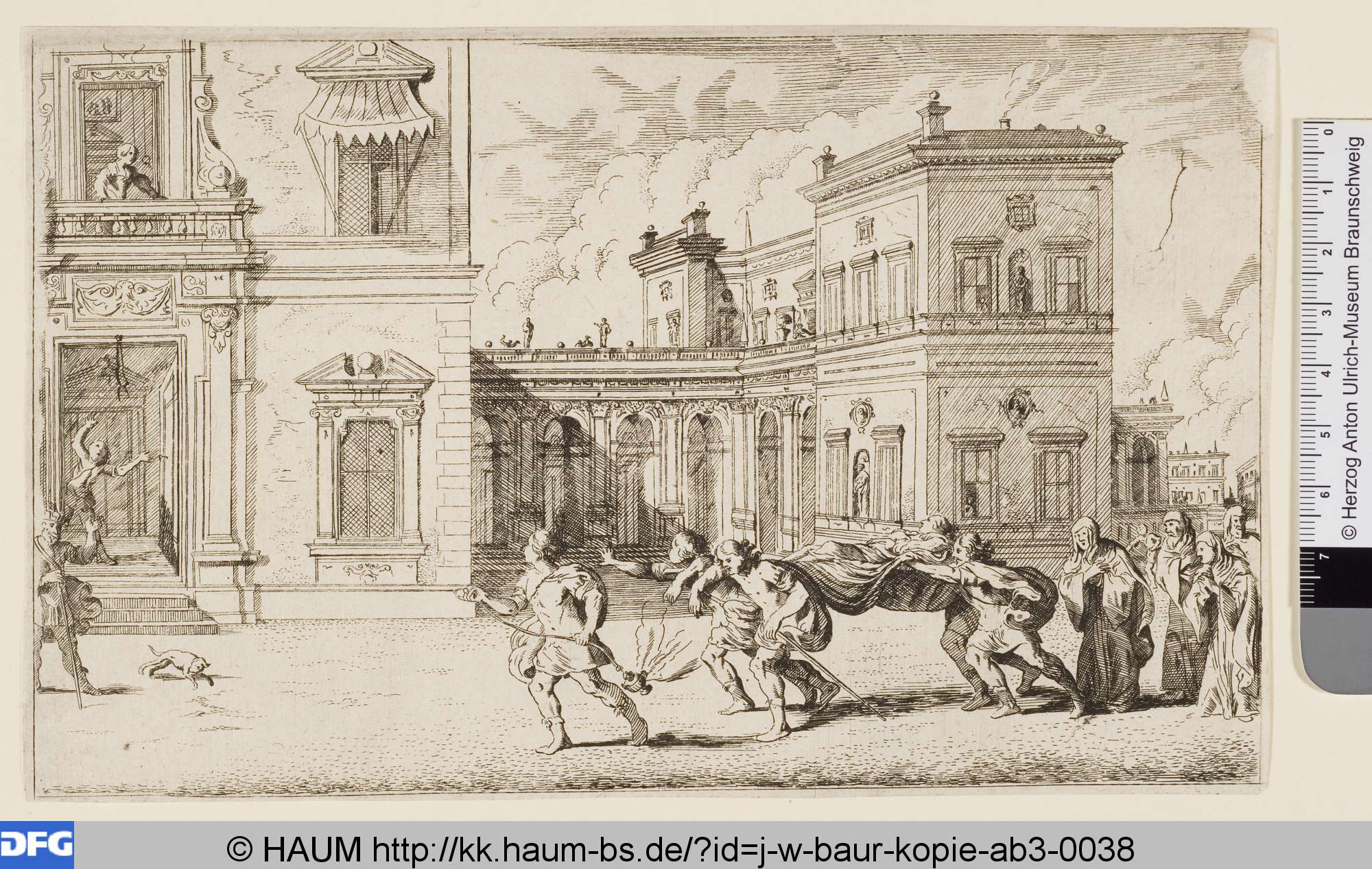 Iphis und Anaxarete / Iphis suspendio perit, 1641–1700