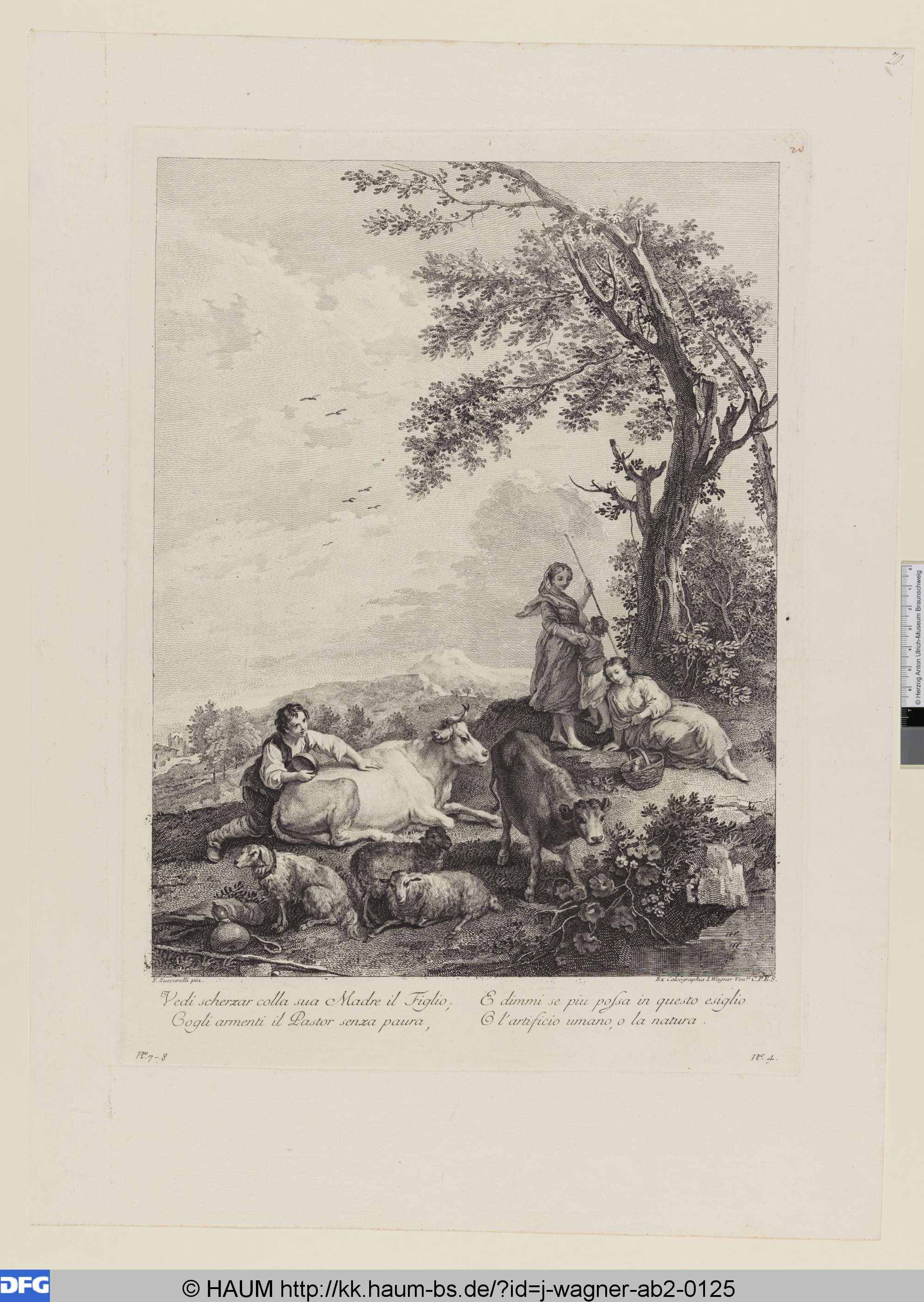 Vedi scherzar colla sua Madre il Figlio, Joseph Wagner, 1726–1780