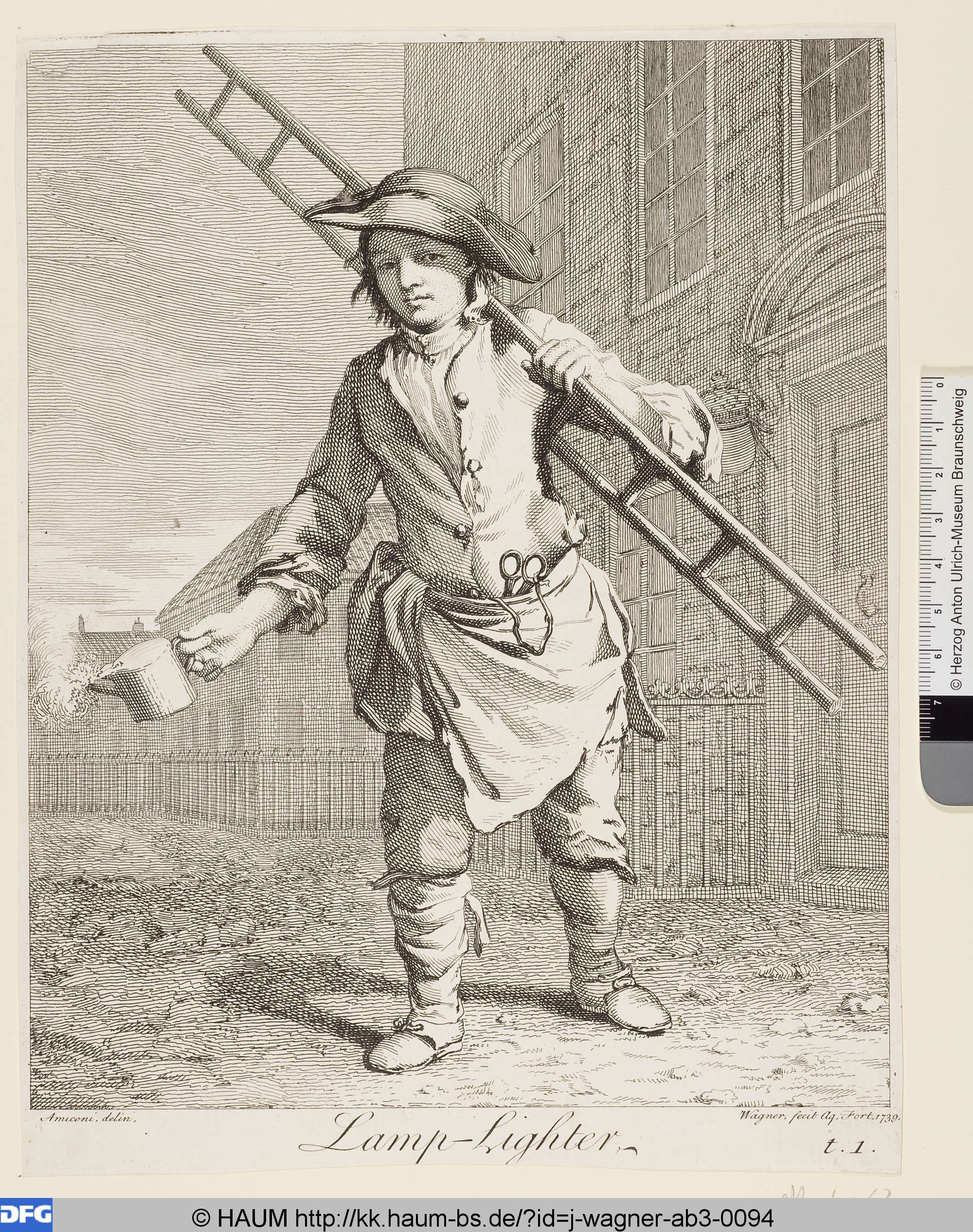 Lamp-Lighter, Joseph Wagner, 1739