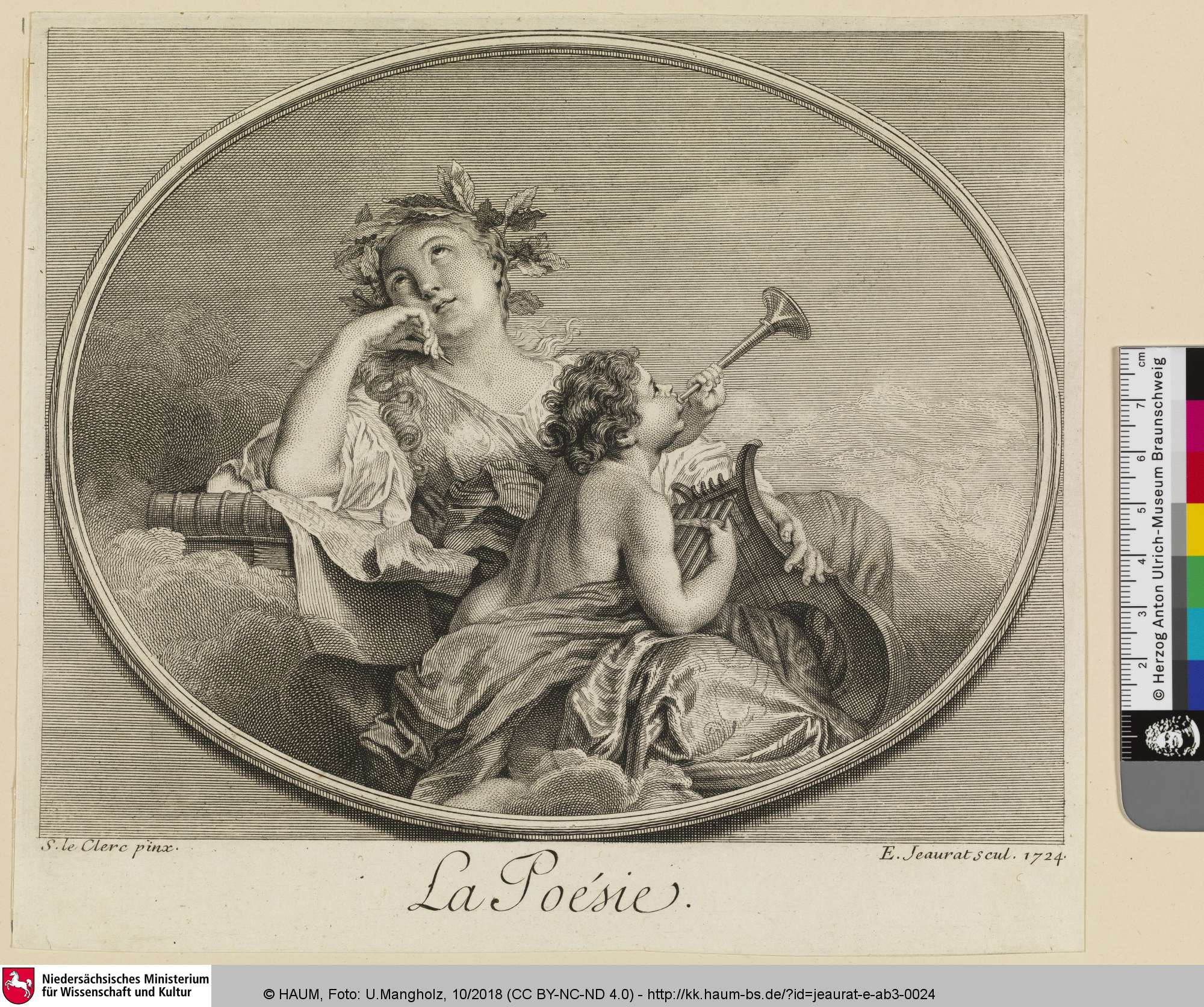La Poésie, Edme Jeaurat, 1724