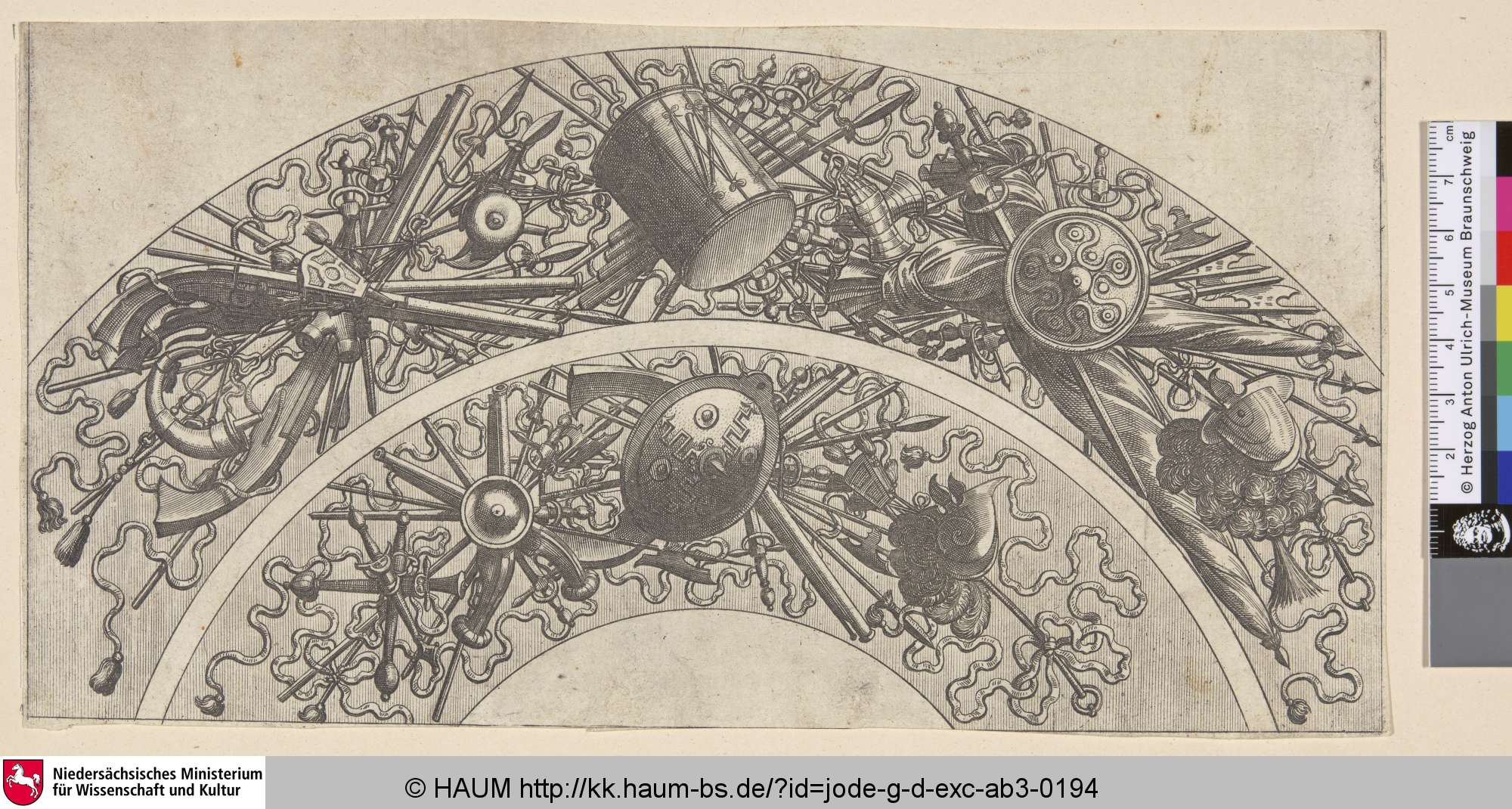 [Halbrunde Ornamente; Semicircular Ornaments], Gérard de Jode, 1572