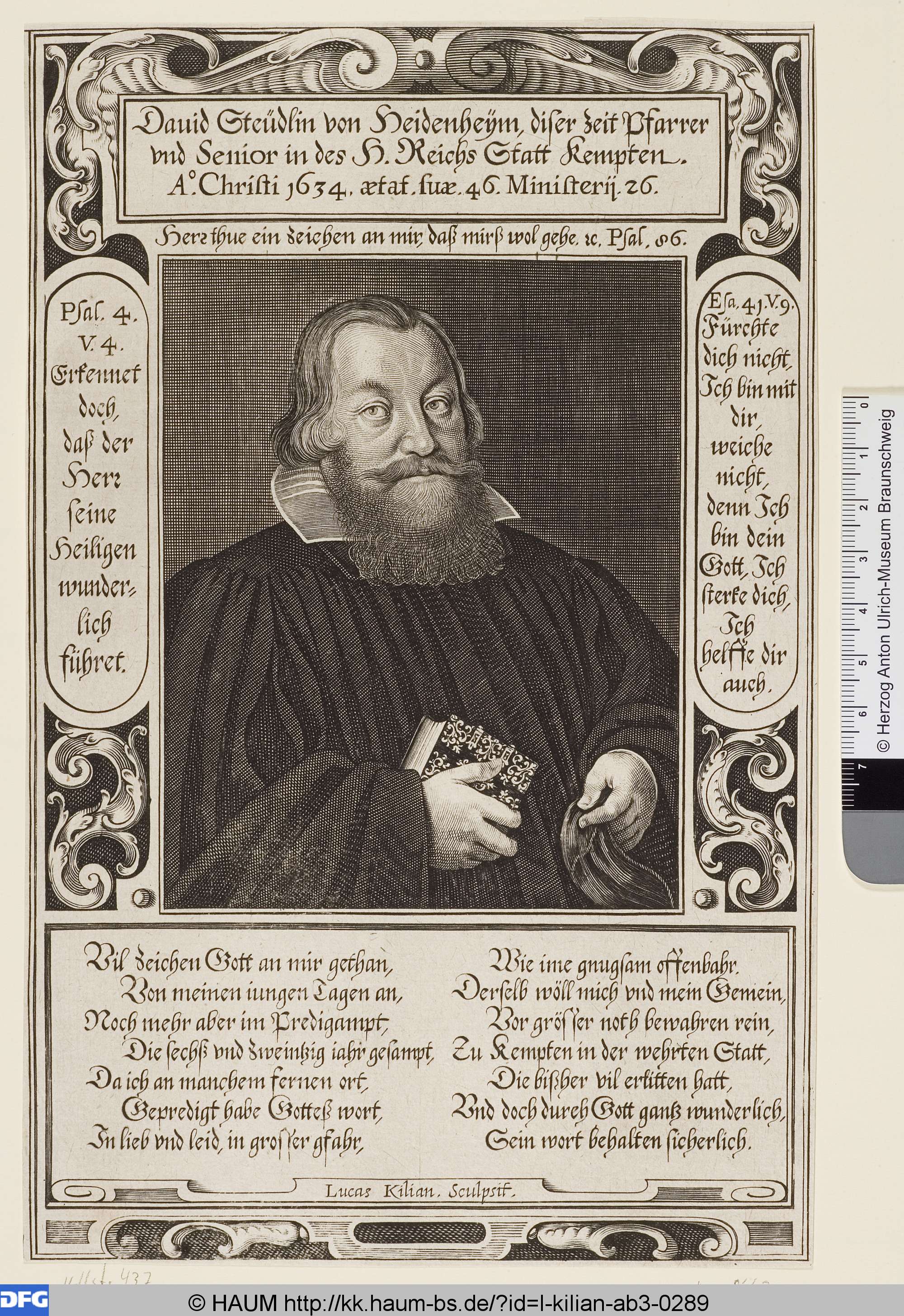 David Steudtlin, Lucas Kilian, 1634