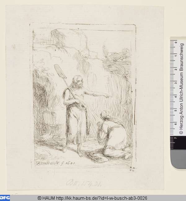 Christus als Gärtner, Rembrandt, 1723–1772