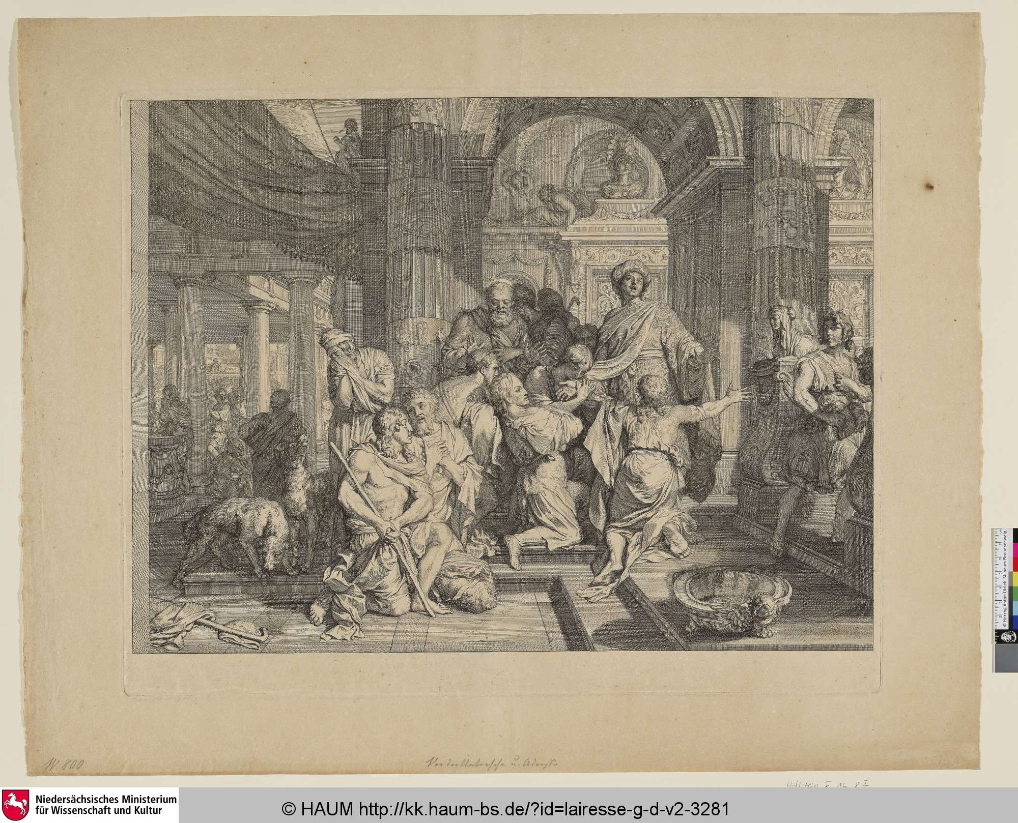 [Josef wird von seinen Brüdern erkannt; Joseph recognized by his brothers], Gerard de Lairesse, 1660–1711