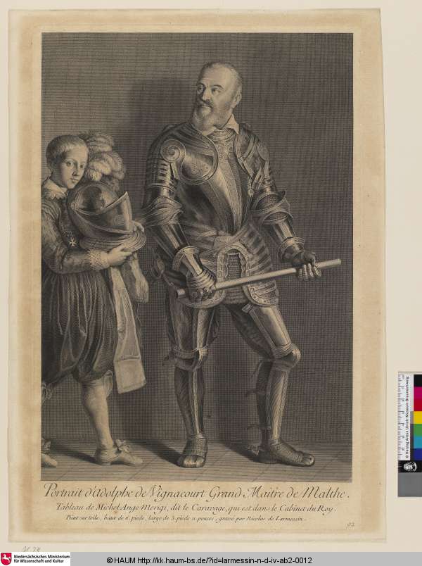 Portrait d'Adolphe de Vignacourt Grand Maître de Malthe — Caravaggio