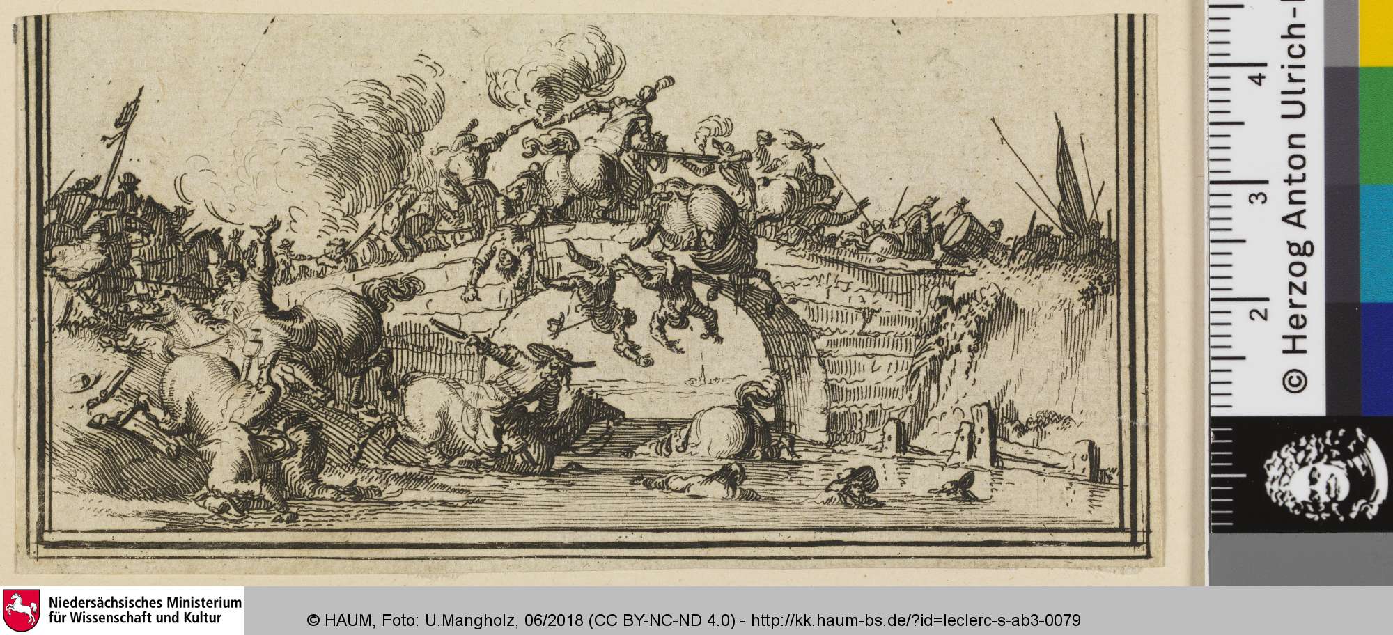 [Ein Kampf auf einer Brücke], Sébastien Leclerc, 1657–1714