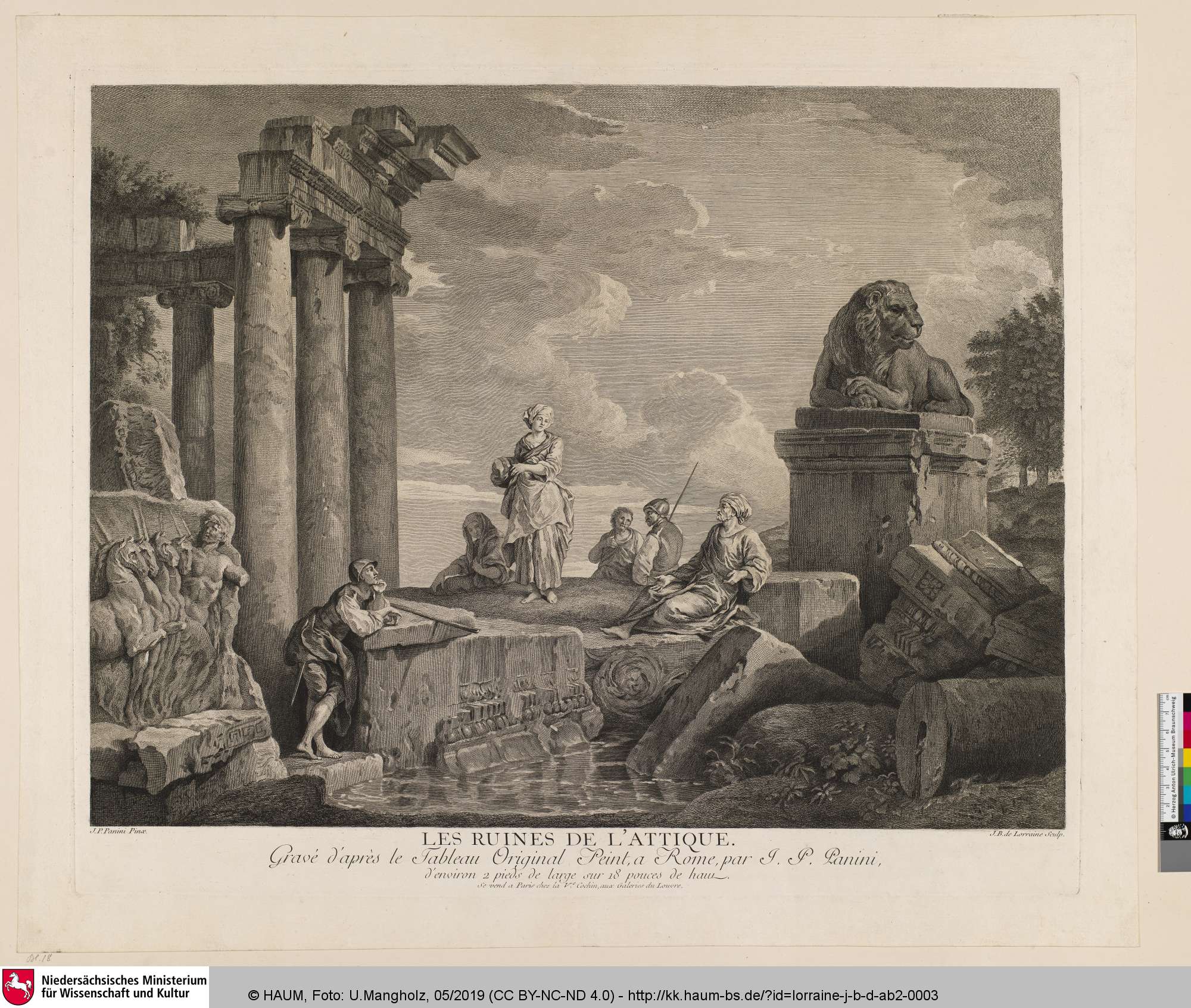LES RUINES DE L'ATTIQUE, Giovanni Paolo Panini, 1757–1767