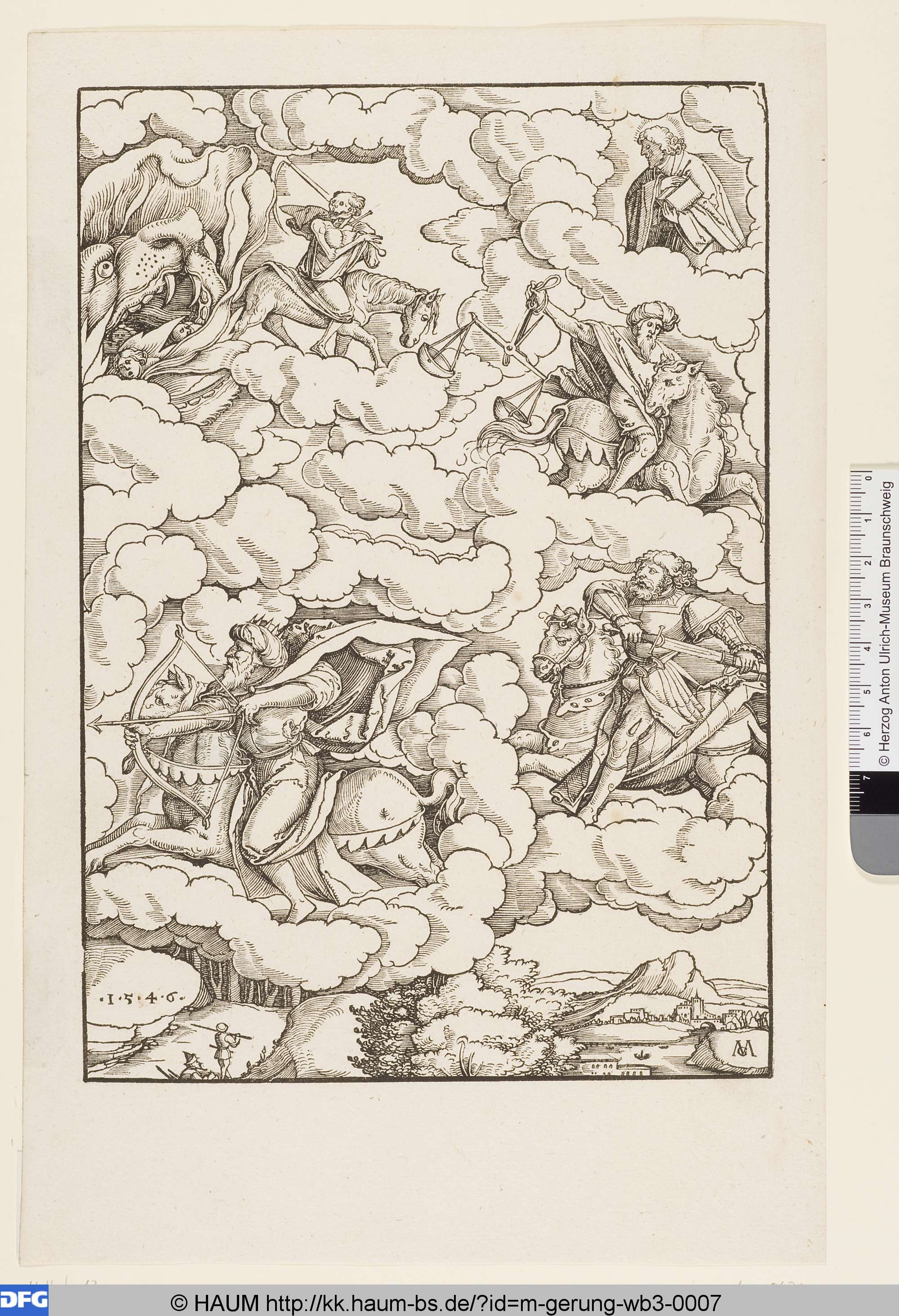 Die vier apokalyptischen Reiter, Matthias Gerung, 1546