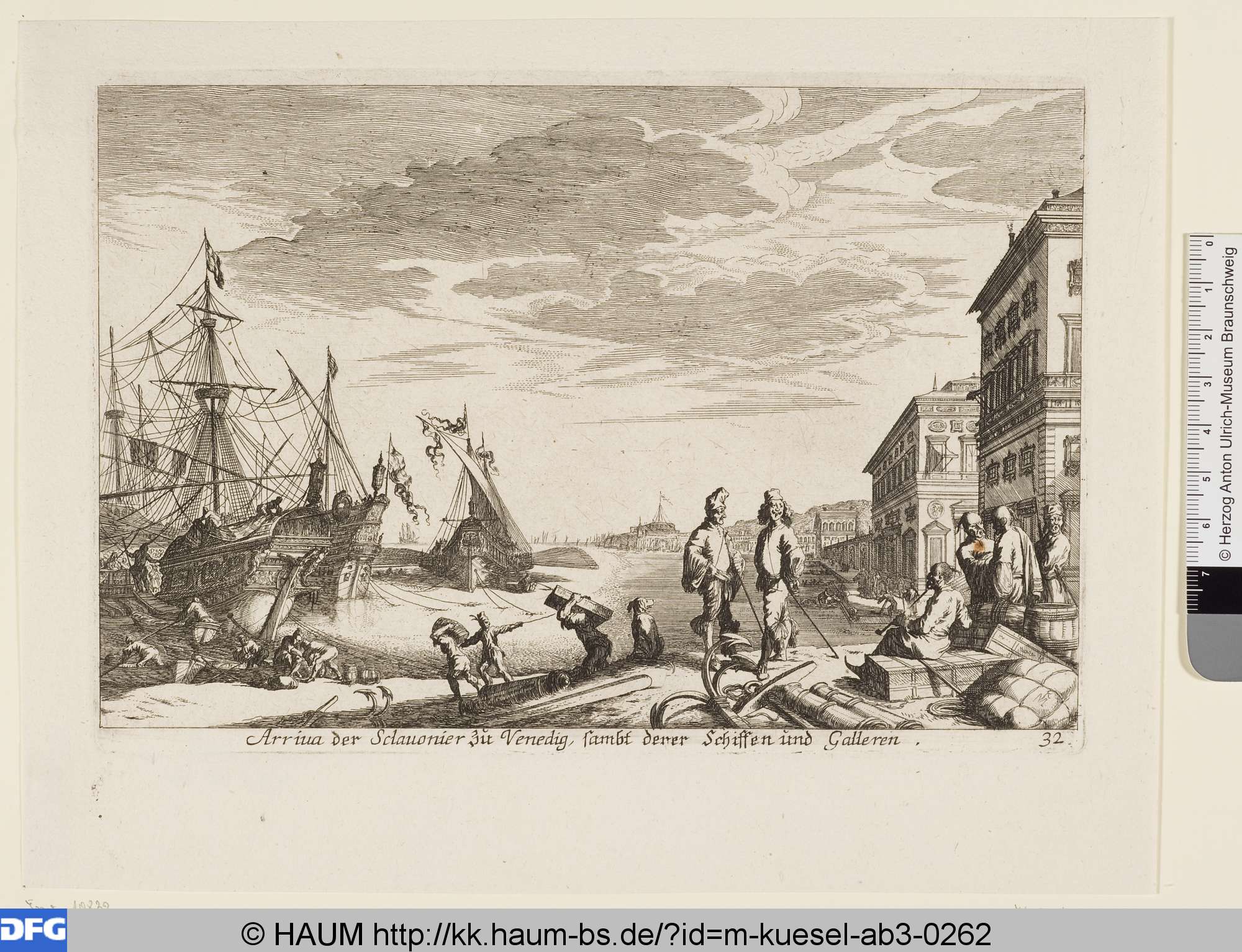 Arriva der Sclavonier zu Venedig, 1670