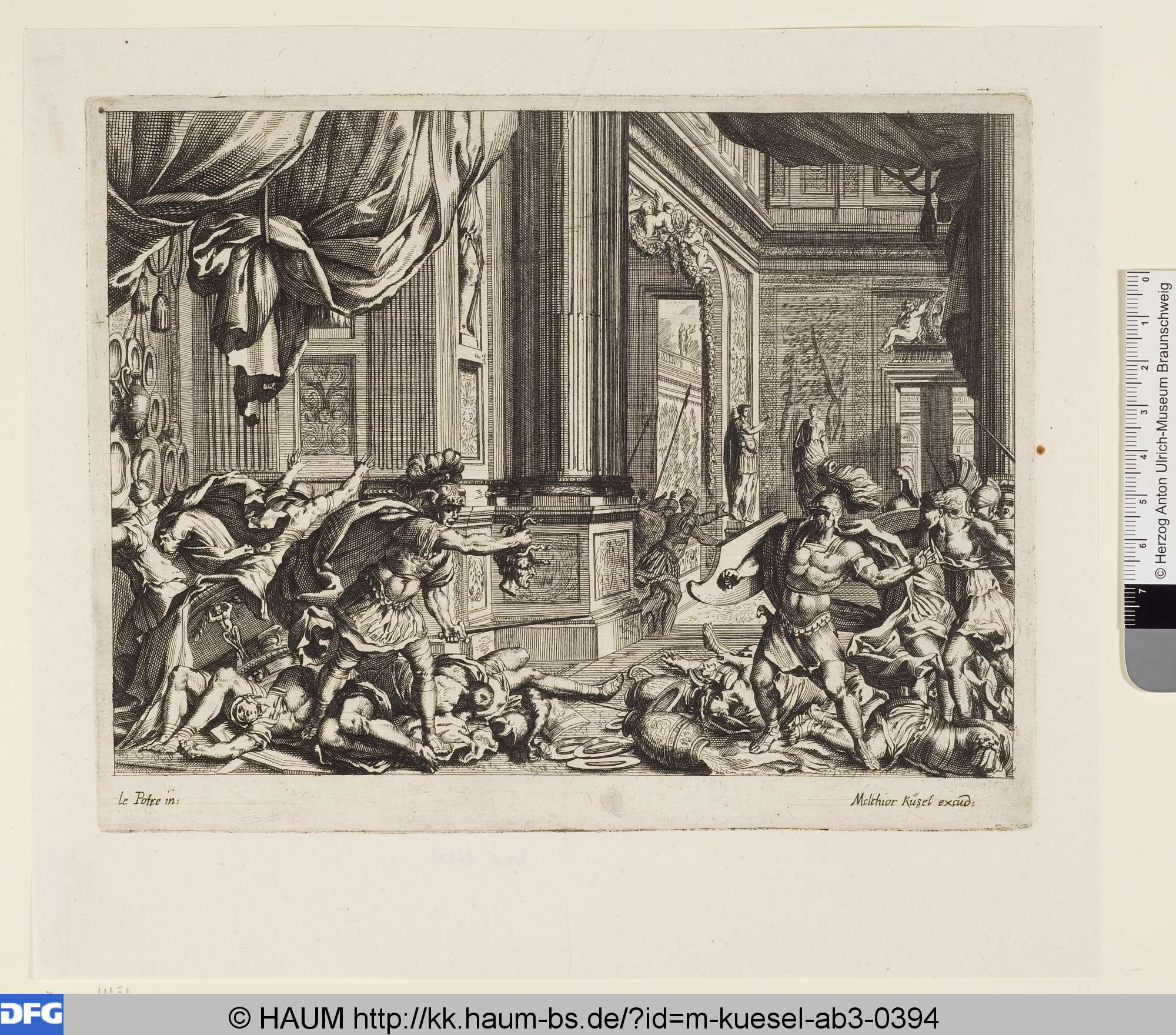 Perseus mit dem Medusenhaupt, Jean Le Pautre, 1667