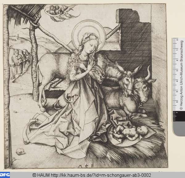 Die Geburt Christi, Martin Schongauer, 1470–1491