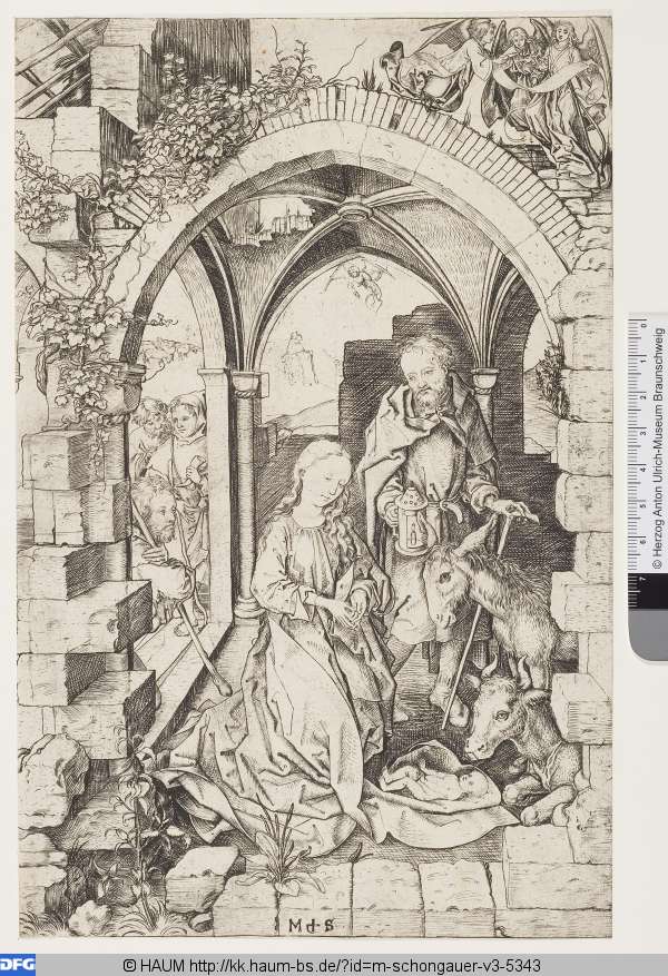 Die Geburt Christi, Martin Schongauer, 1470–1491