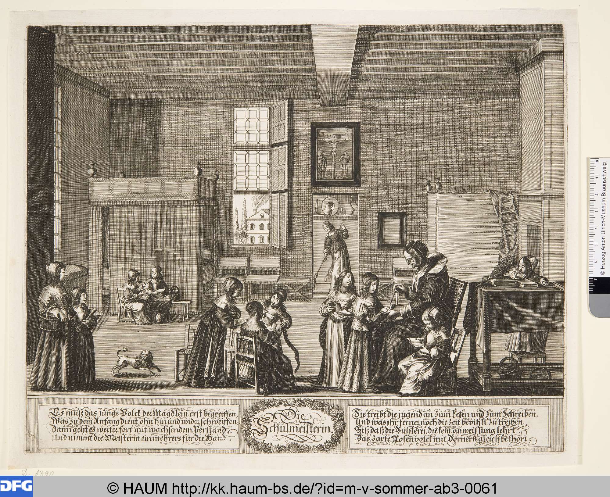 Die Schulmeisterin, Abraham Bosse, 1648–1672