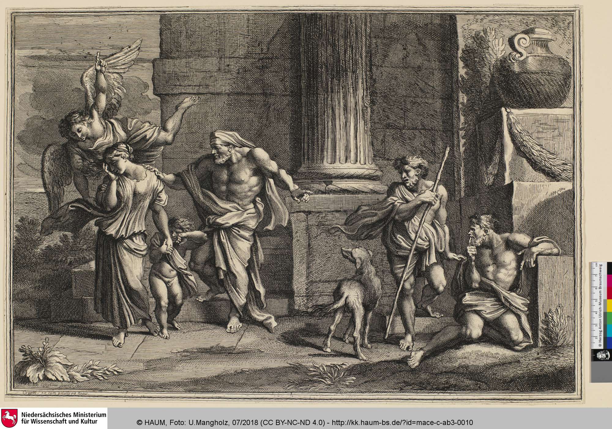 [Abraham congédiant Agar; Abraham vertreibt Hagar], Charles Macé, 1646–1670