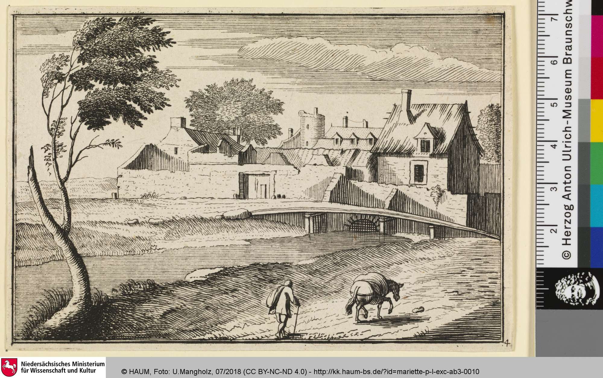 [Dorf mit Kanal zum Fluss], Pierre Mariette, 1616–1657