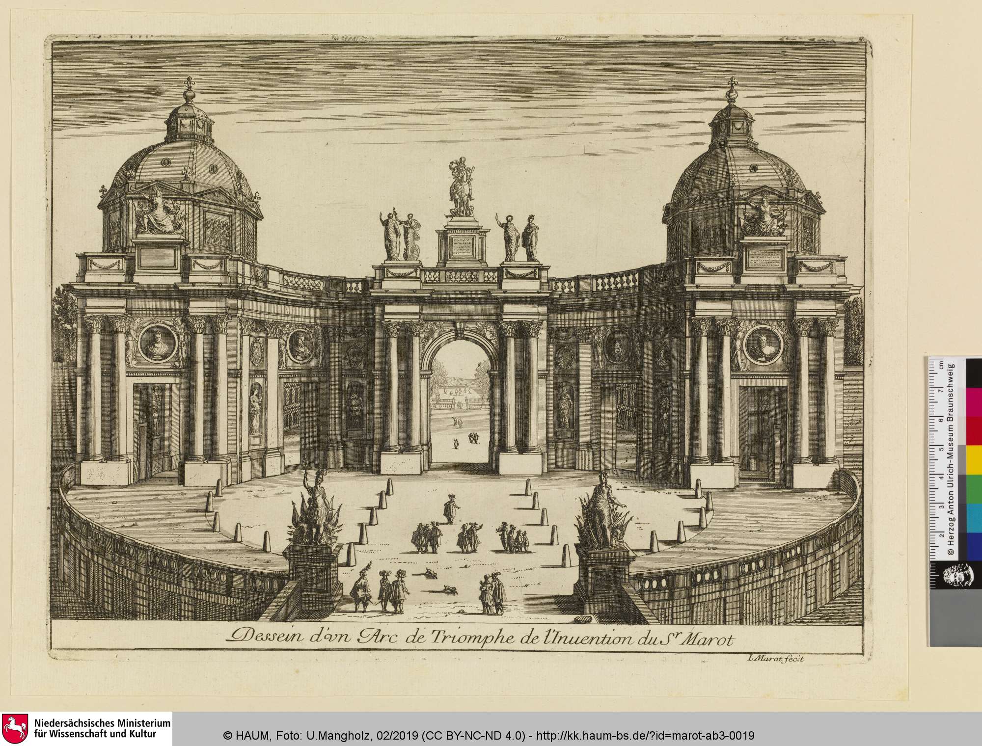 Dessein d'un Arc de Triomphe de l'Invention du Sr. Marot, Jean Marot, 1647–1679