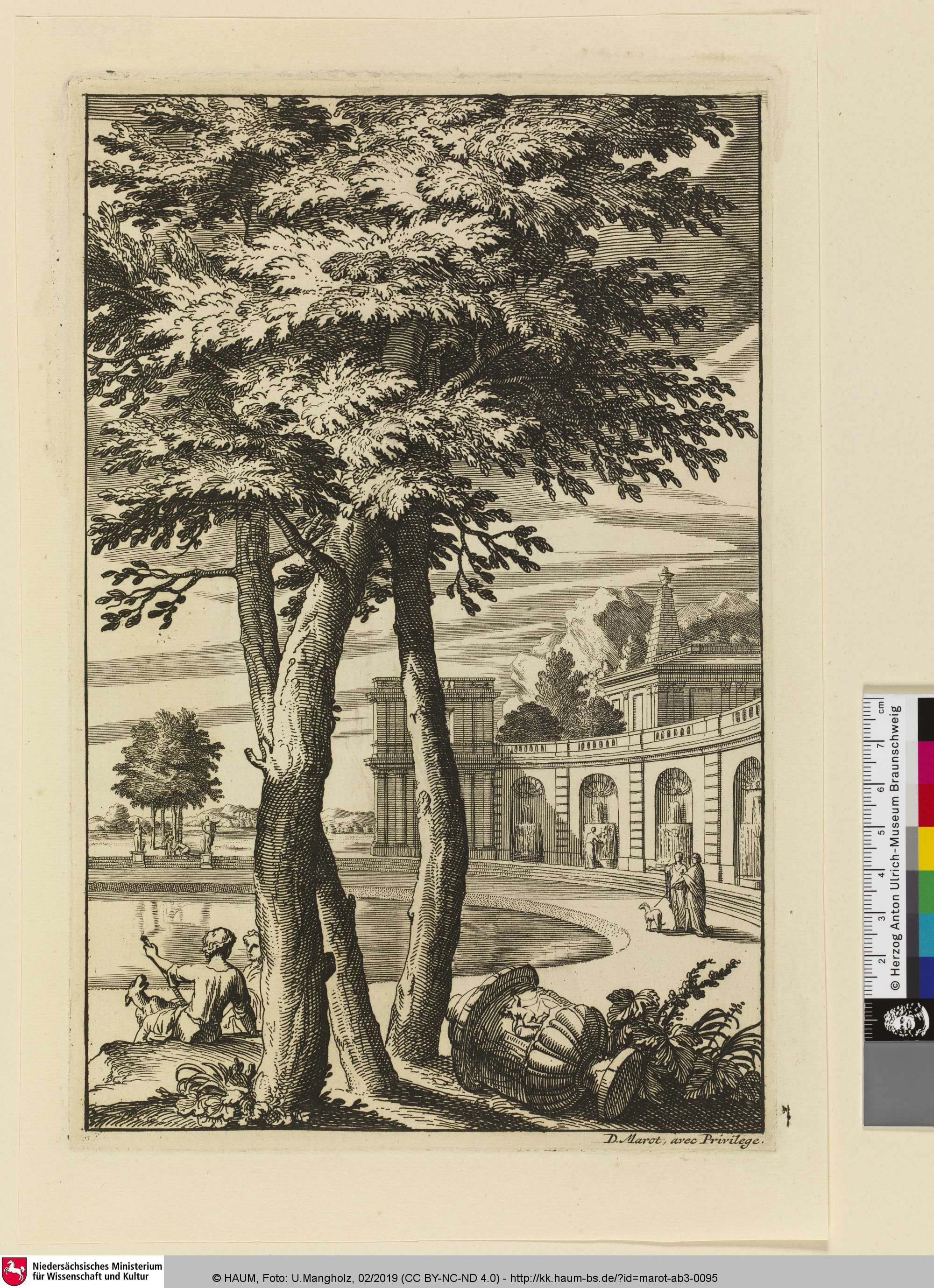 Nouveaux Lieure de Paysages / Nouveau Livre de Paysages, Bl. 6, Daniel Marot, 1681–1752