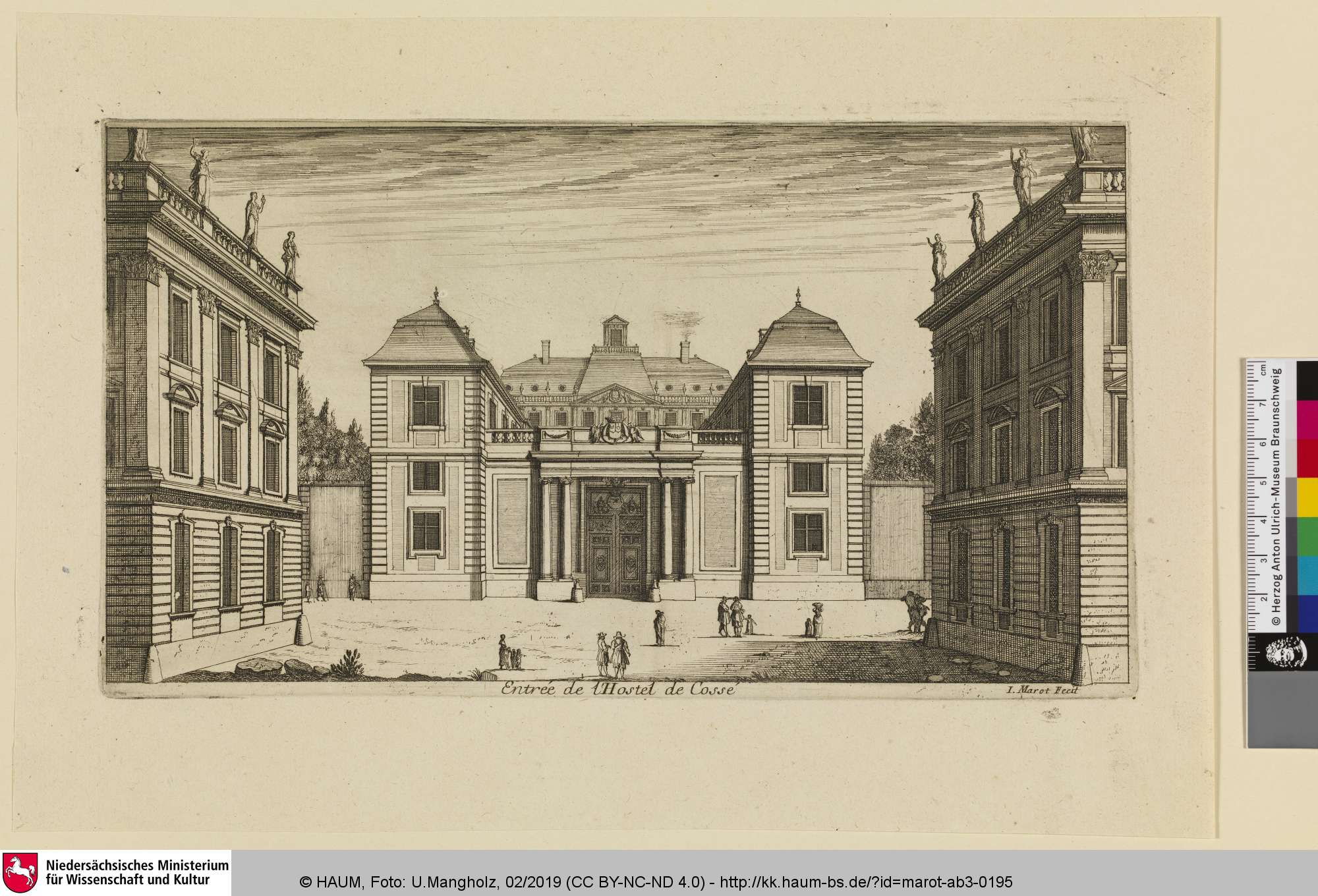 Le Grand Marot, Bl. 77: Entree de l'Hostel de Cossé, Jean Marot, 1639–1679