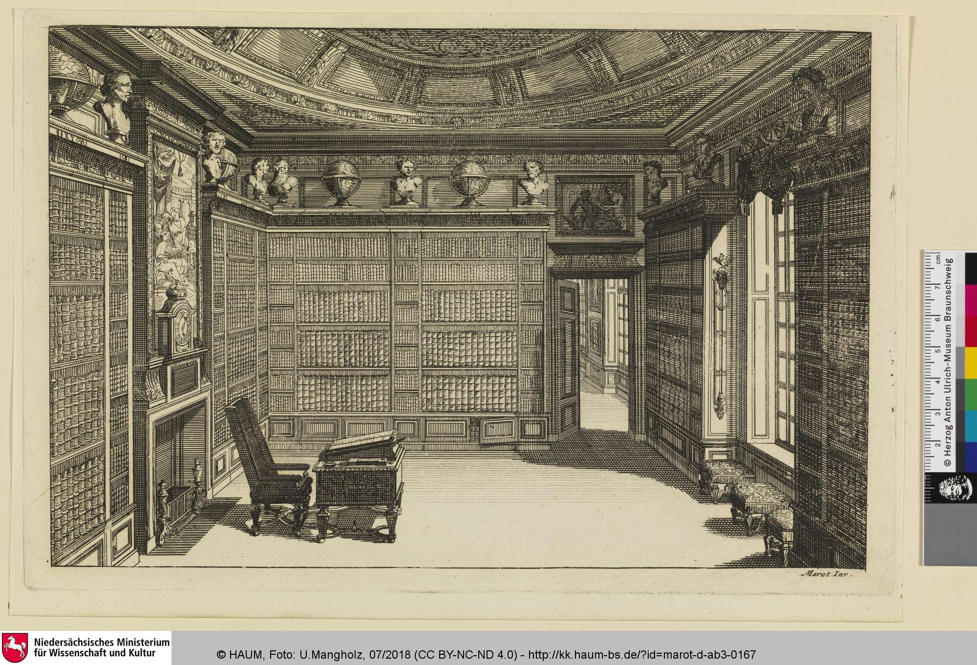 [Nouveau livre d'appartements; Bibliothek], Daniel Marot, 1681–1752