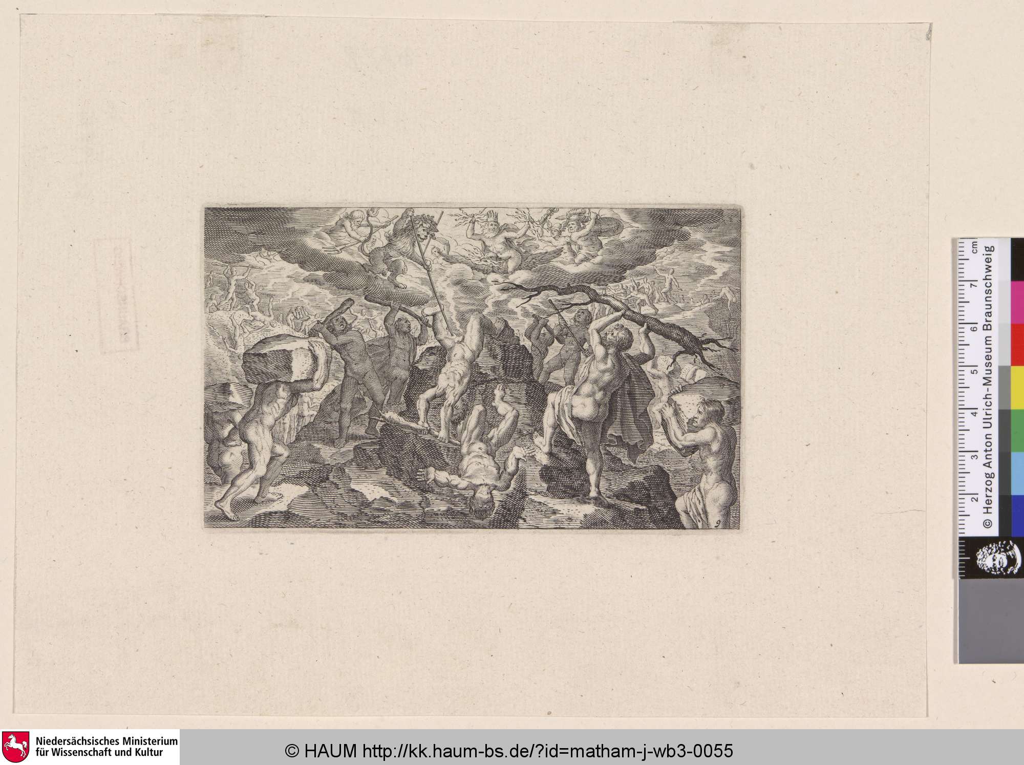 [Kampf der Götter und der Titanen; Battle of the gods and the giants, Lof-sanck van Bacchus: v.419-436], David Vinckeboons, 1616