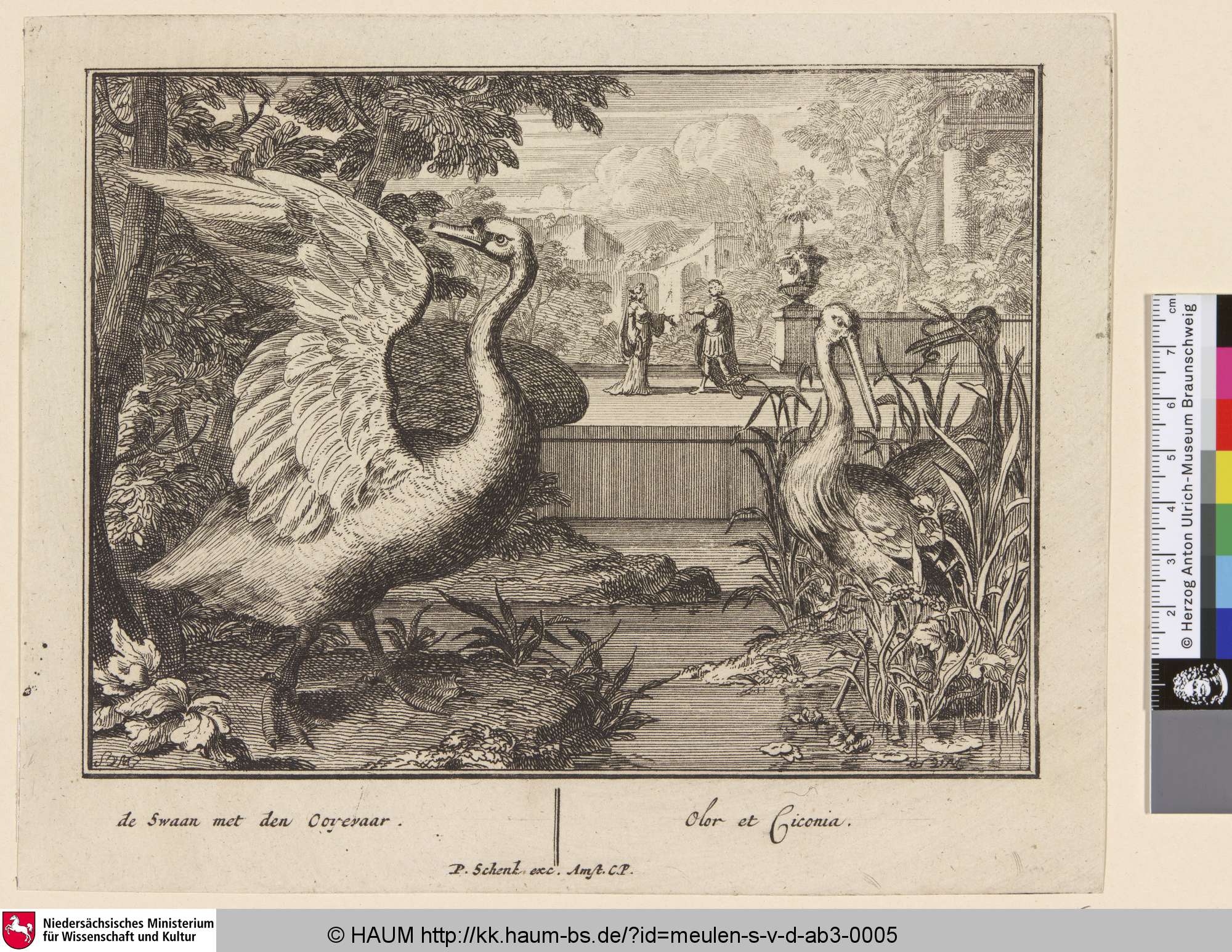 de Swaan met den Ooyevaar, Sieuwert van der Meulen, 1706–1707