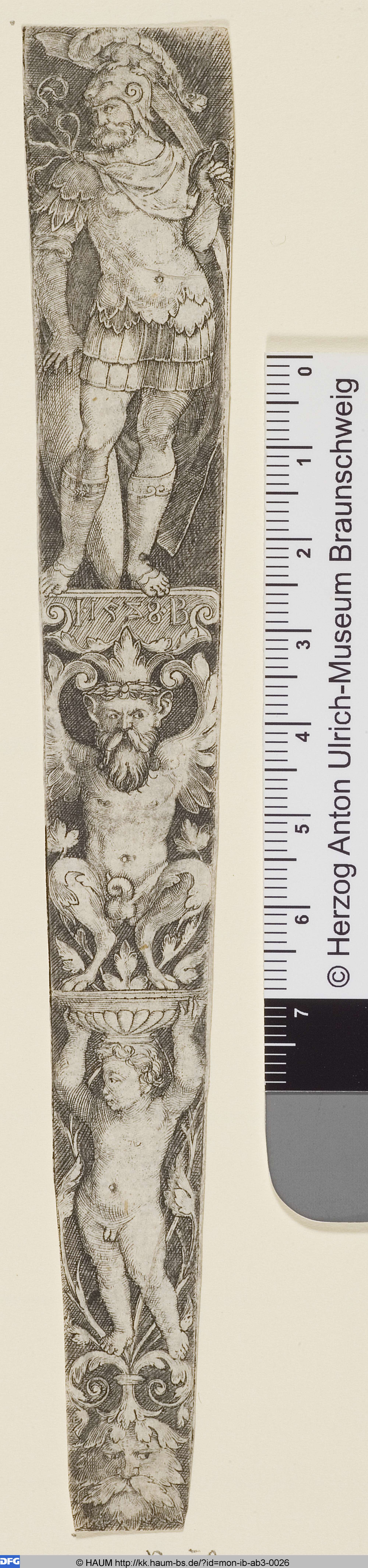 Dolchscheide mit Mars, Monogrammist IB, 1528