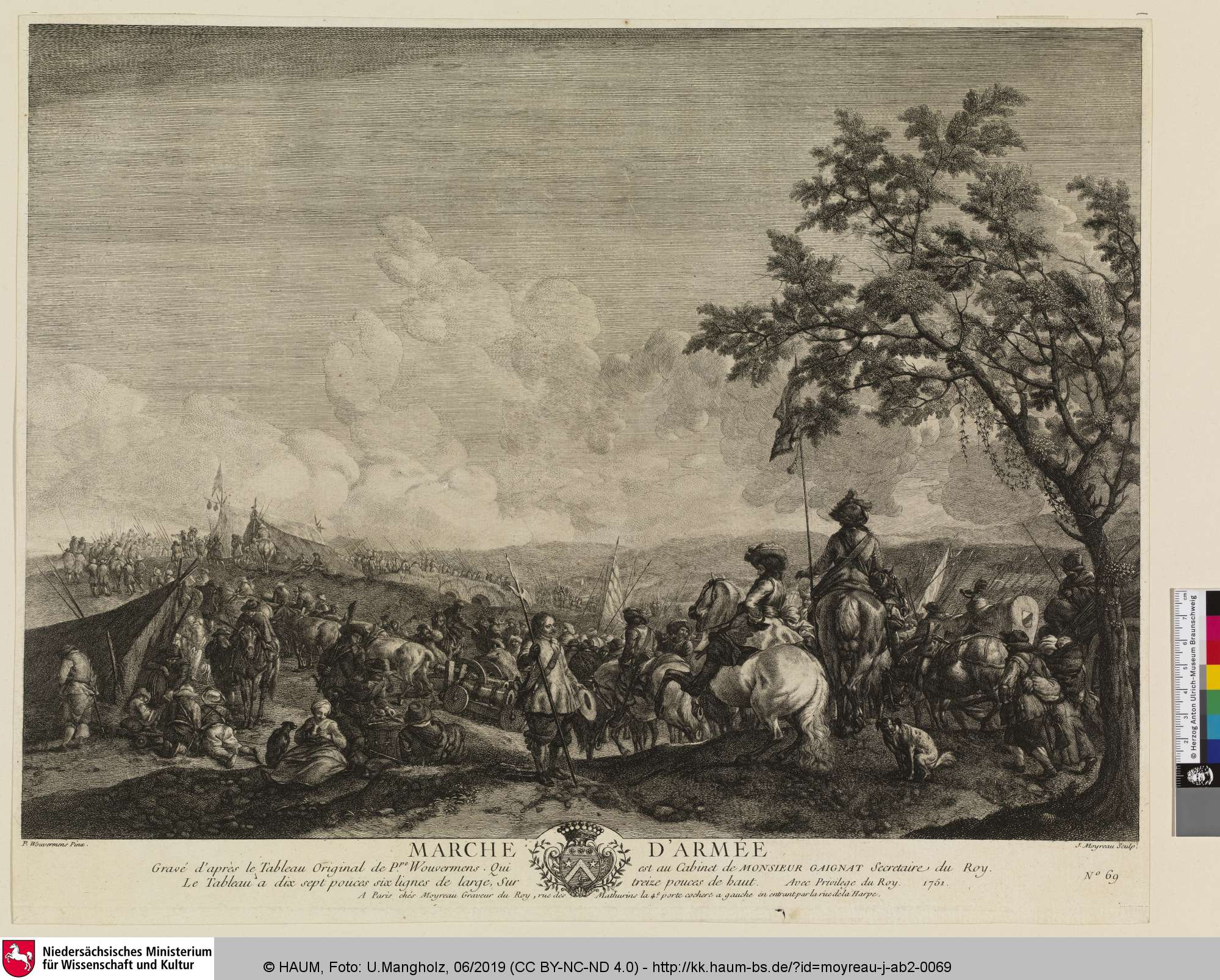 Marche d'Armée, Philips Wouwerman, 1751