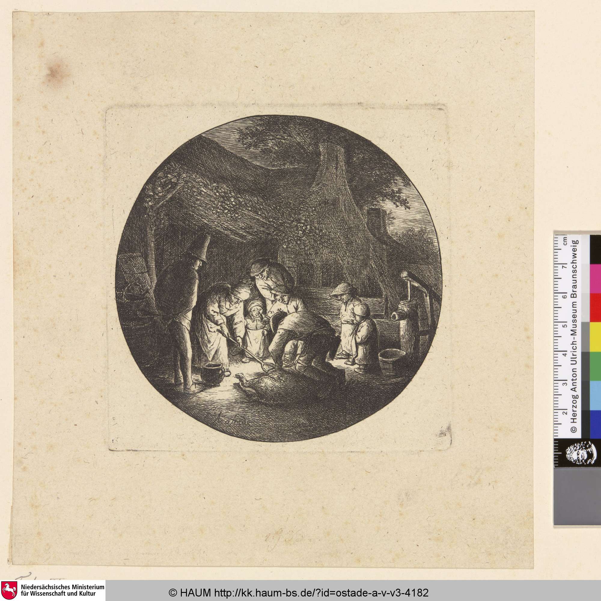 [Das Schweineschlachten; The pigkillers; Le charcutier], Adriaen van Ostade, 1630–1685