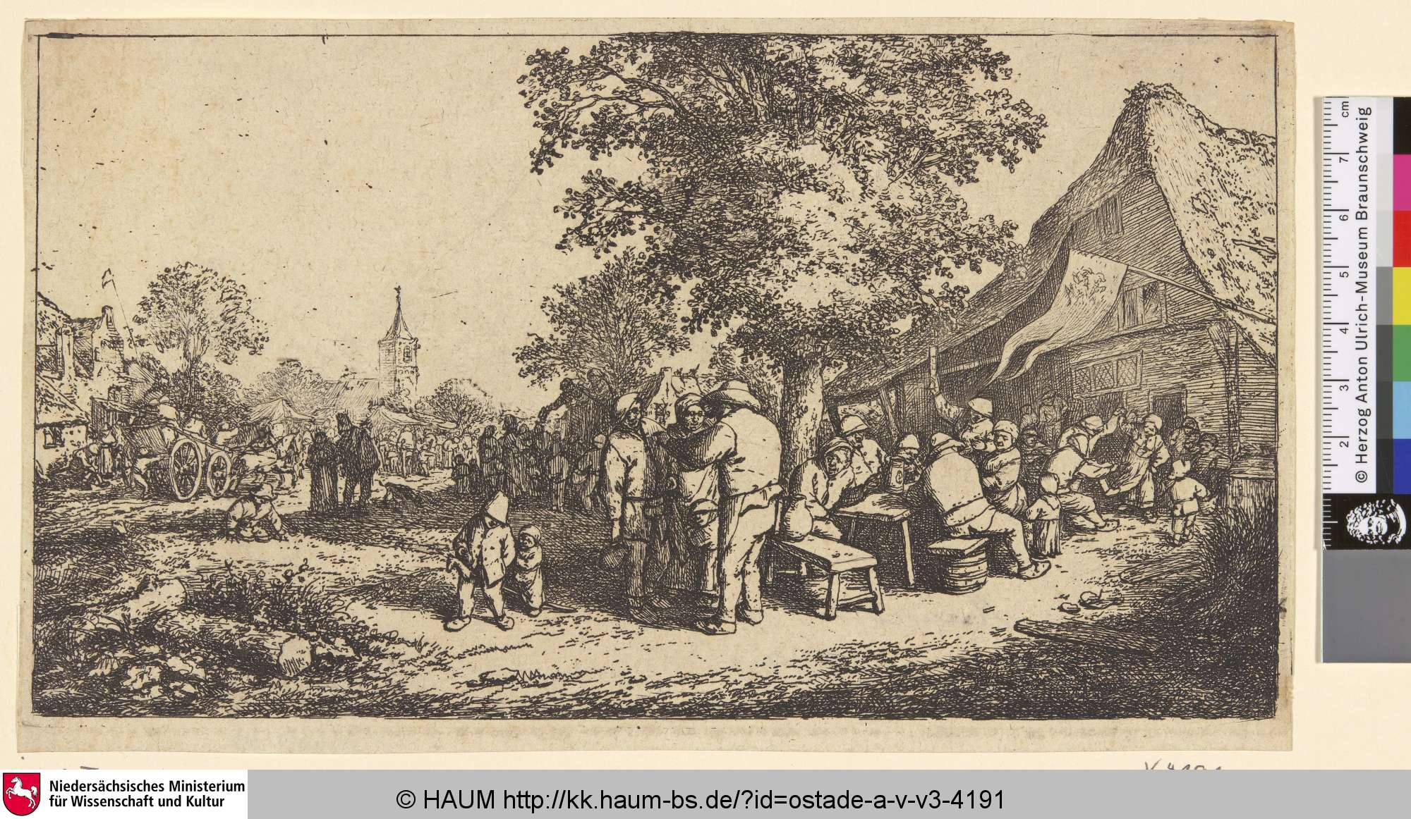 [Das Fest unter dem Baum; The fair; La fête sous le grand arbre], Adriaen van Ostade, 1630–1685