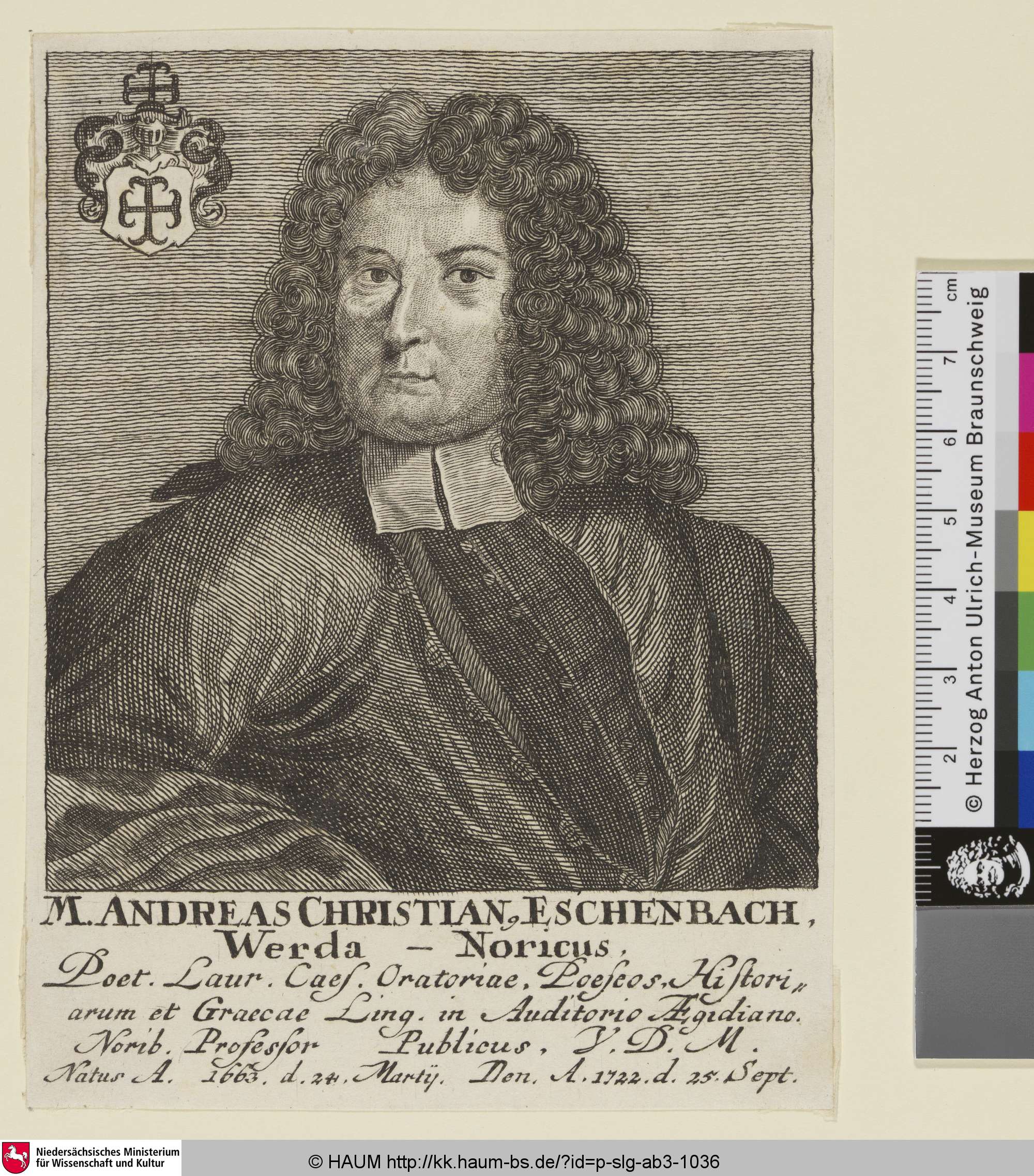 [Andreas Christian Eschenbach], 1722