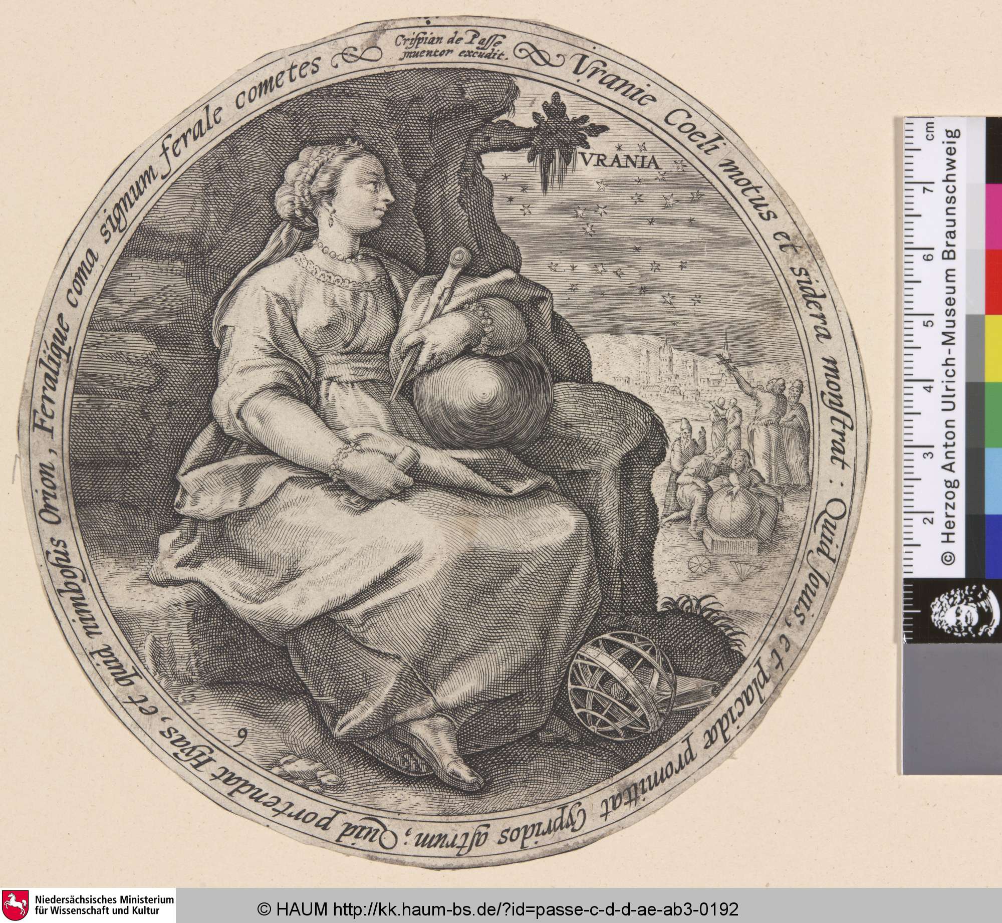 Urania, Crispijn van de Passe, 1584–1637