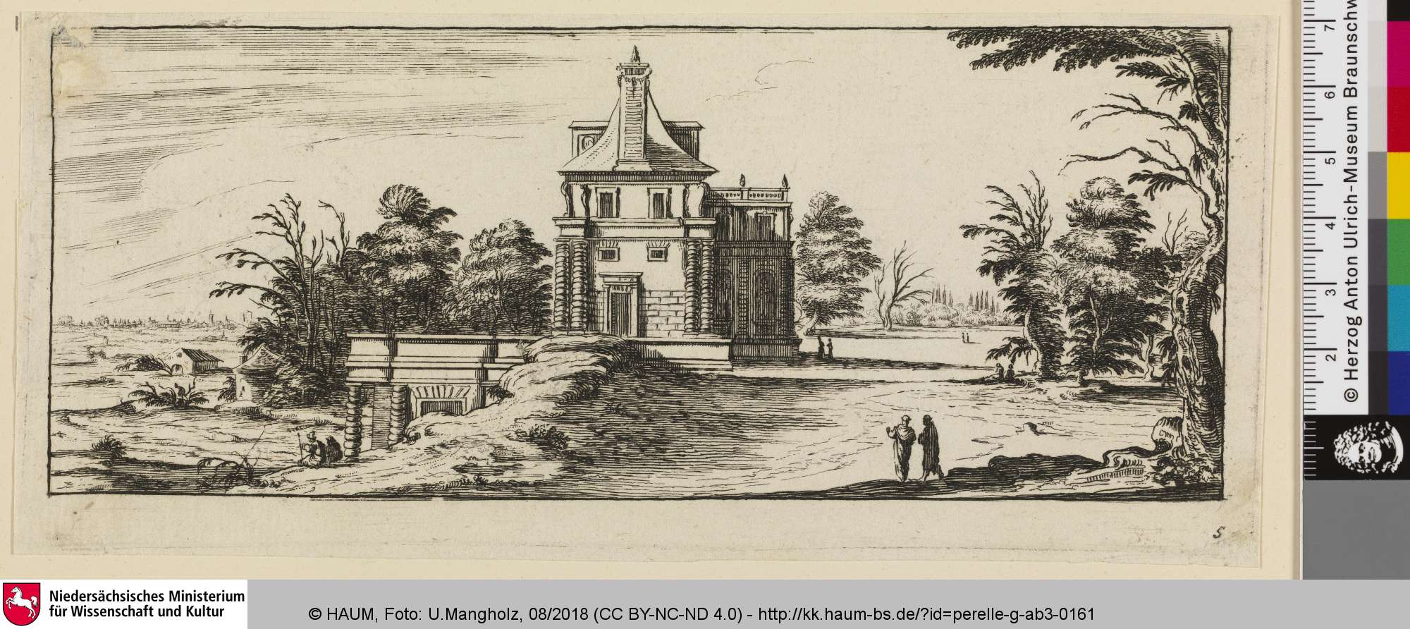 [Landschaft mit Herrenhaus], Gabriel Perelle, 1623–1677