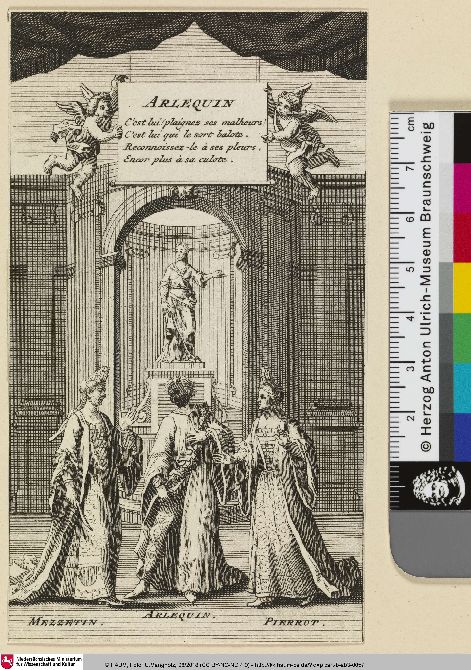 Arlequin, Bernard Picart, 1693–1733