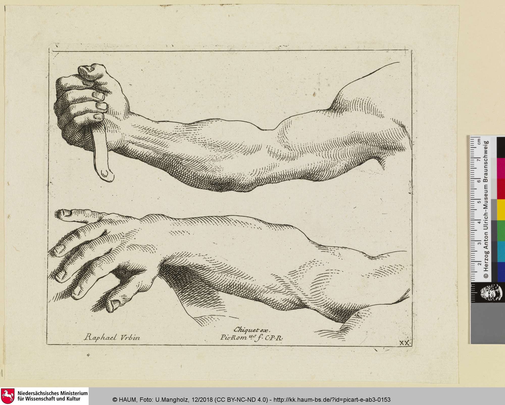 [Armstudien], Raffael, 1693–1721