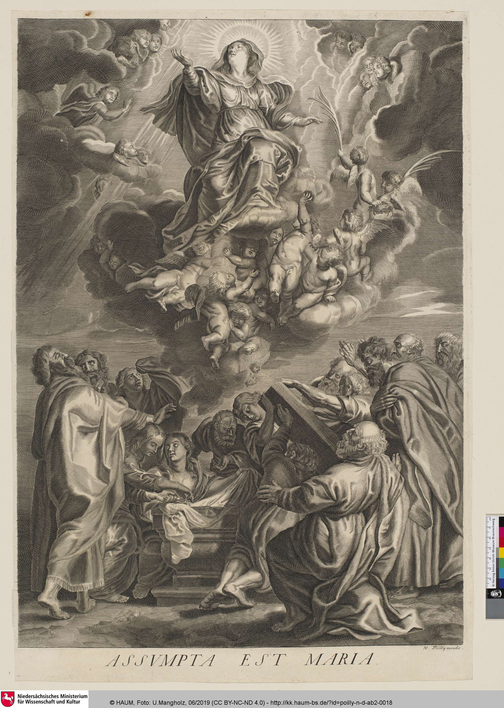 ASSVMPTA EST MARIA, Nicolas de Poilly, 1646–1696