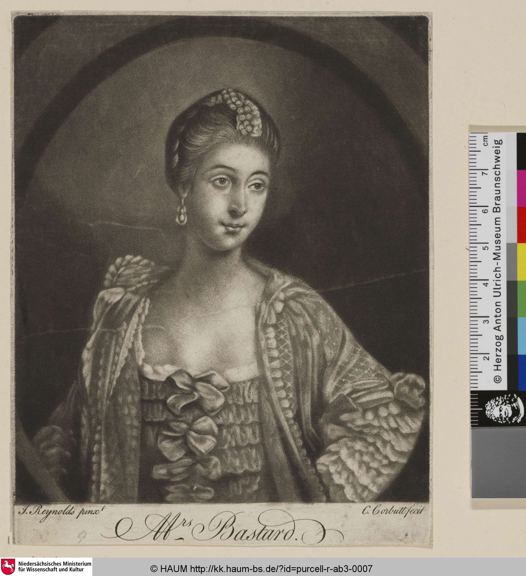 Mrs. Bastard, Richard Purcell, 1766–1768