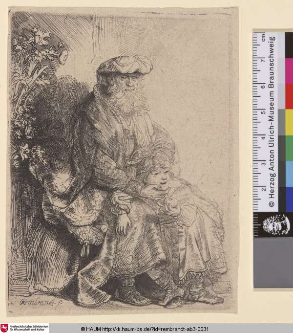 [Abraham liebkost Isaak; Abraham Caressing Isaac; Abraham caressant Isaac], Rembrandt, 1635–1639