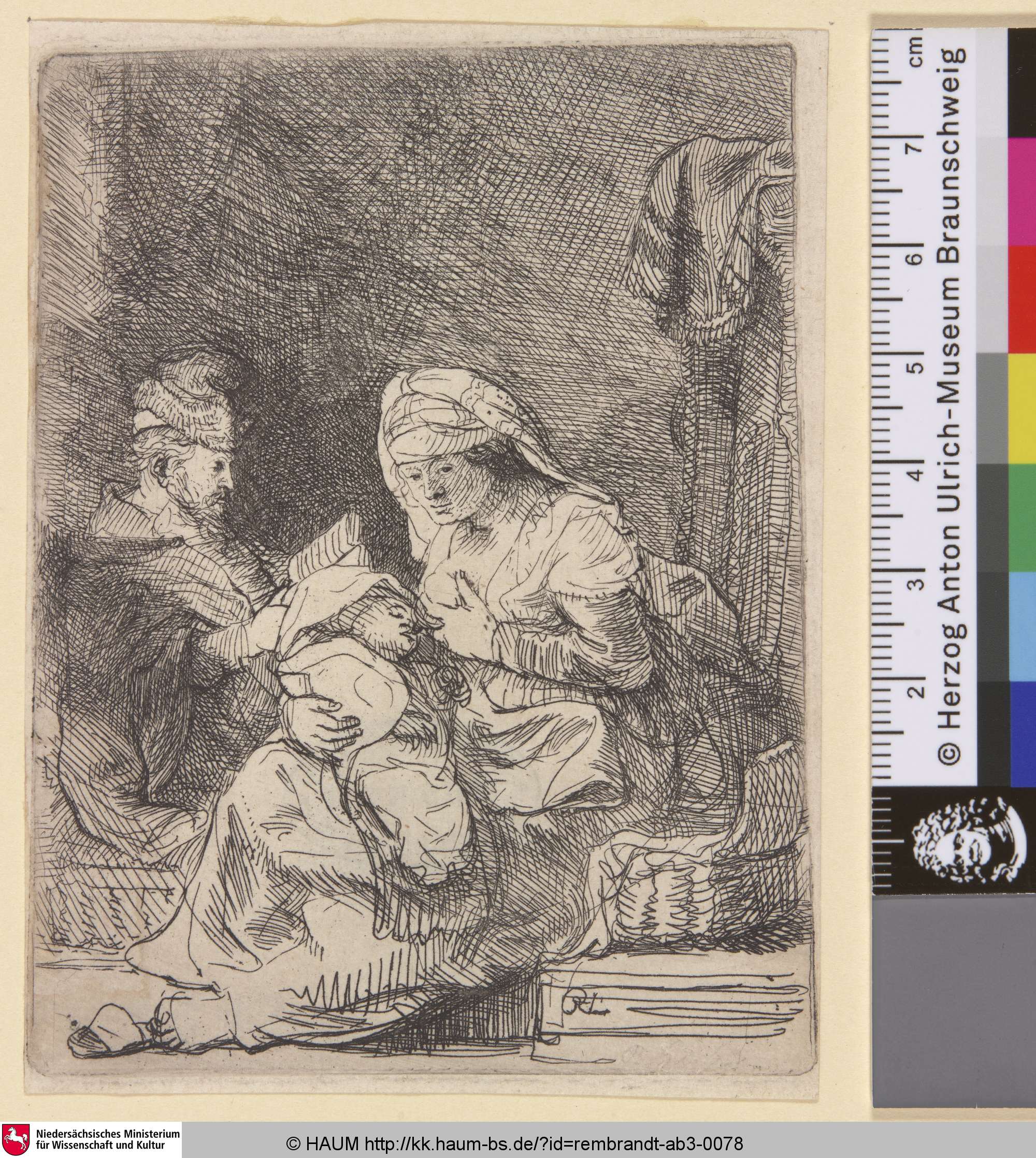 [Die Heilige Familie; The Holy Family; La sainte famille], Rembrandt, 1632