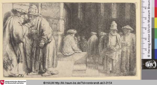 [Juden in der Synagoge; Jews in the Synagogue; Synagogue des Juifs], Rembrandt, 1648