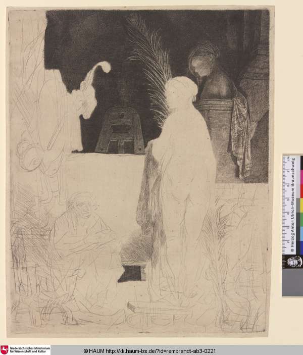 [Der Künstler zeichnet nach dem Modell; The Artist Drawing from the Model; Le dessinateur d'après le modele], Rembrandt, 1639